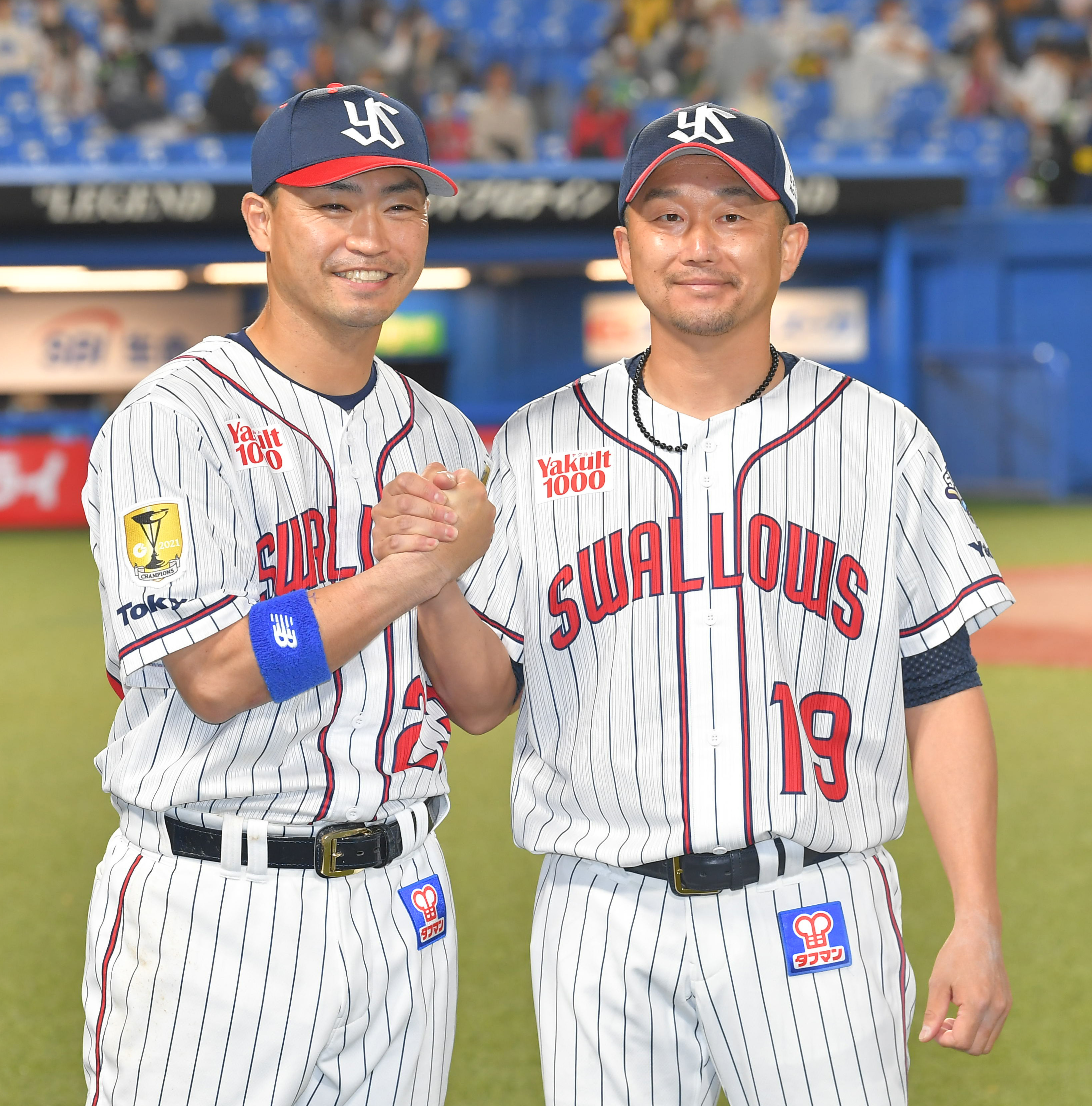 ヤクルトは40歳の青木宣親が今季1号ソロ 42歳の石川雅規が