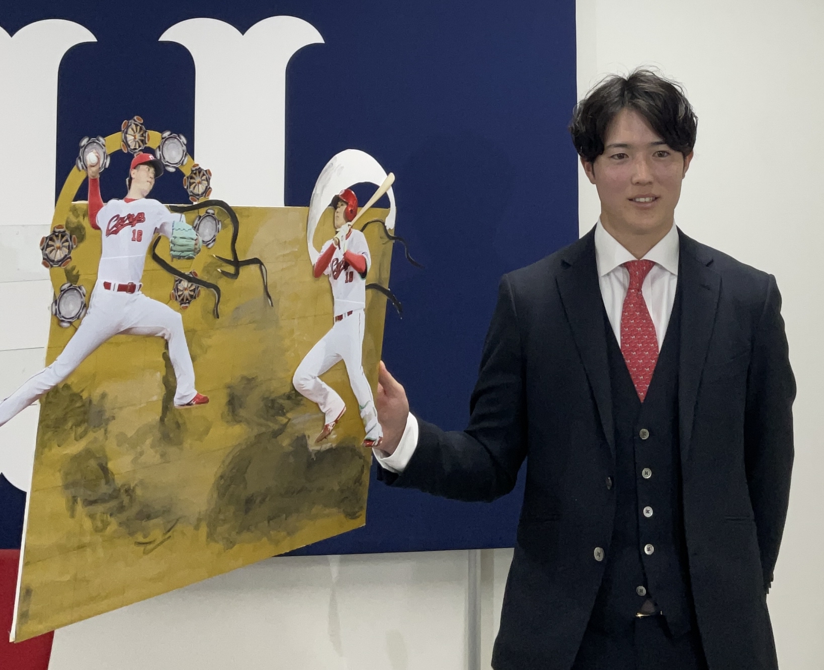 広島・森下暢仁「大谷選手より多くいただきました」笑い誘って２０００万円増の１億３０００万円更改