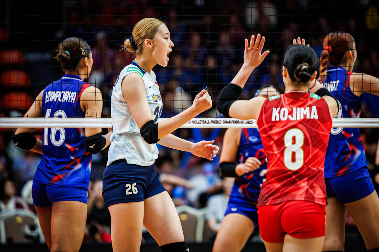 試合結果速報】日本がタイに勝って8強入り 大熱狂の敵地で3-0 女子世界