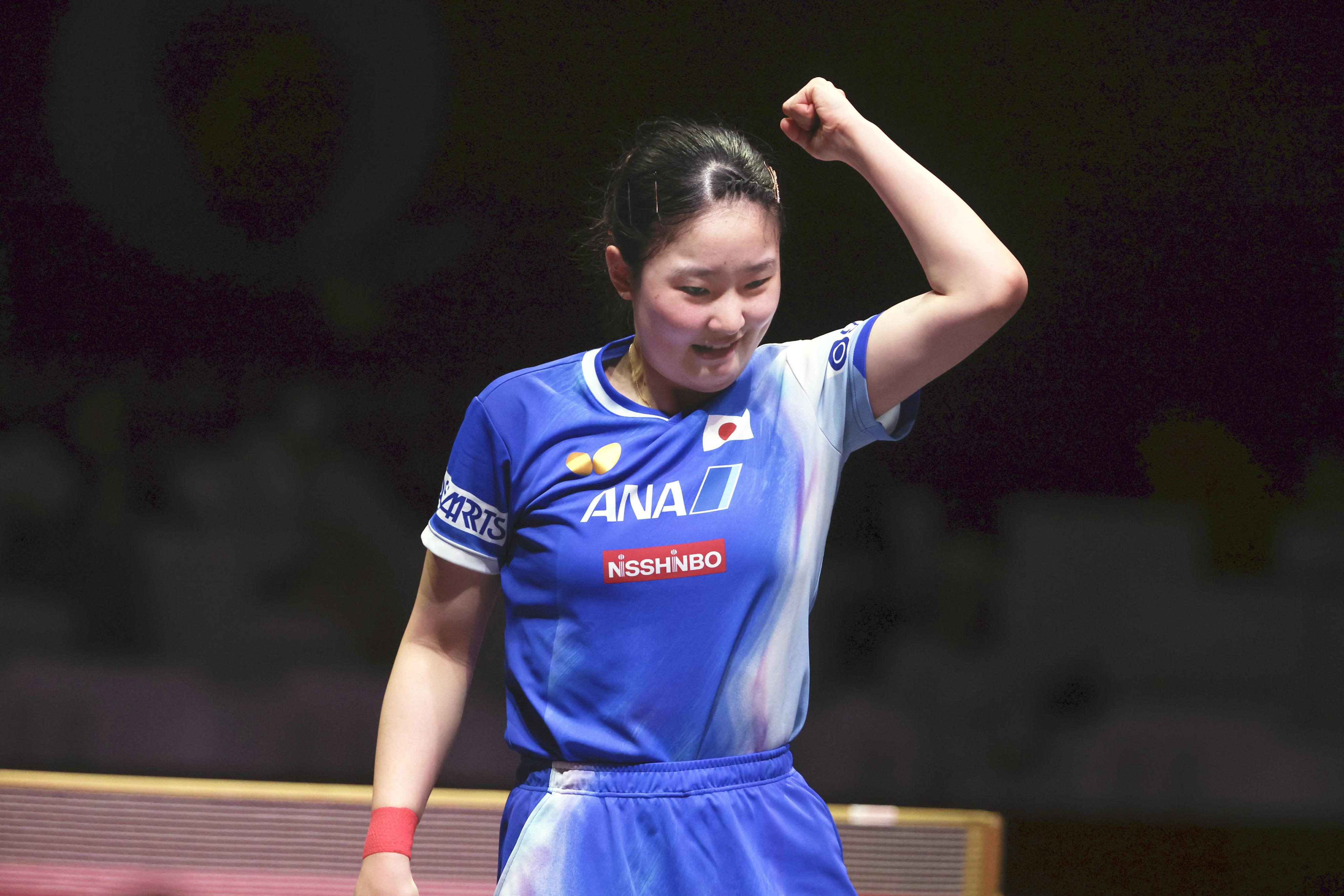 張本美和さん 直筆サインフォト オリンピック 世界卓球 証明書付き 1枚② 張本美和さん 直筆サインフォト オリンピック 世界卓球 証明書