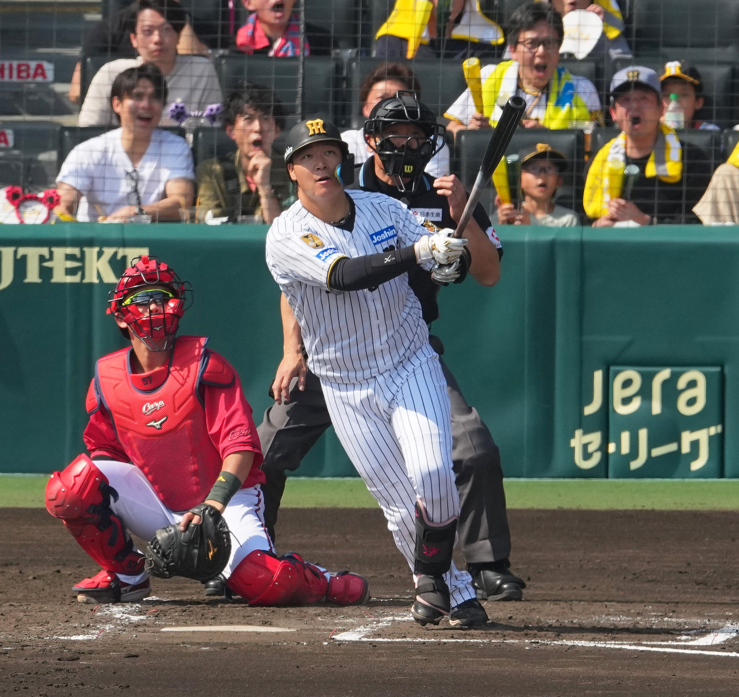 阪神、大山悠輔の犠飛で同点！ 4試合連続打点で虎のクリーンアップが