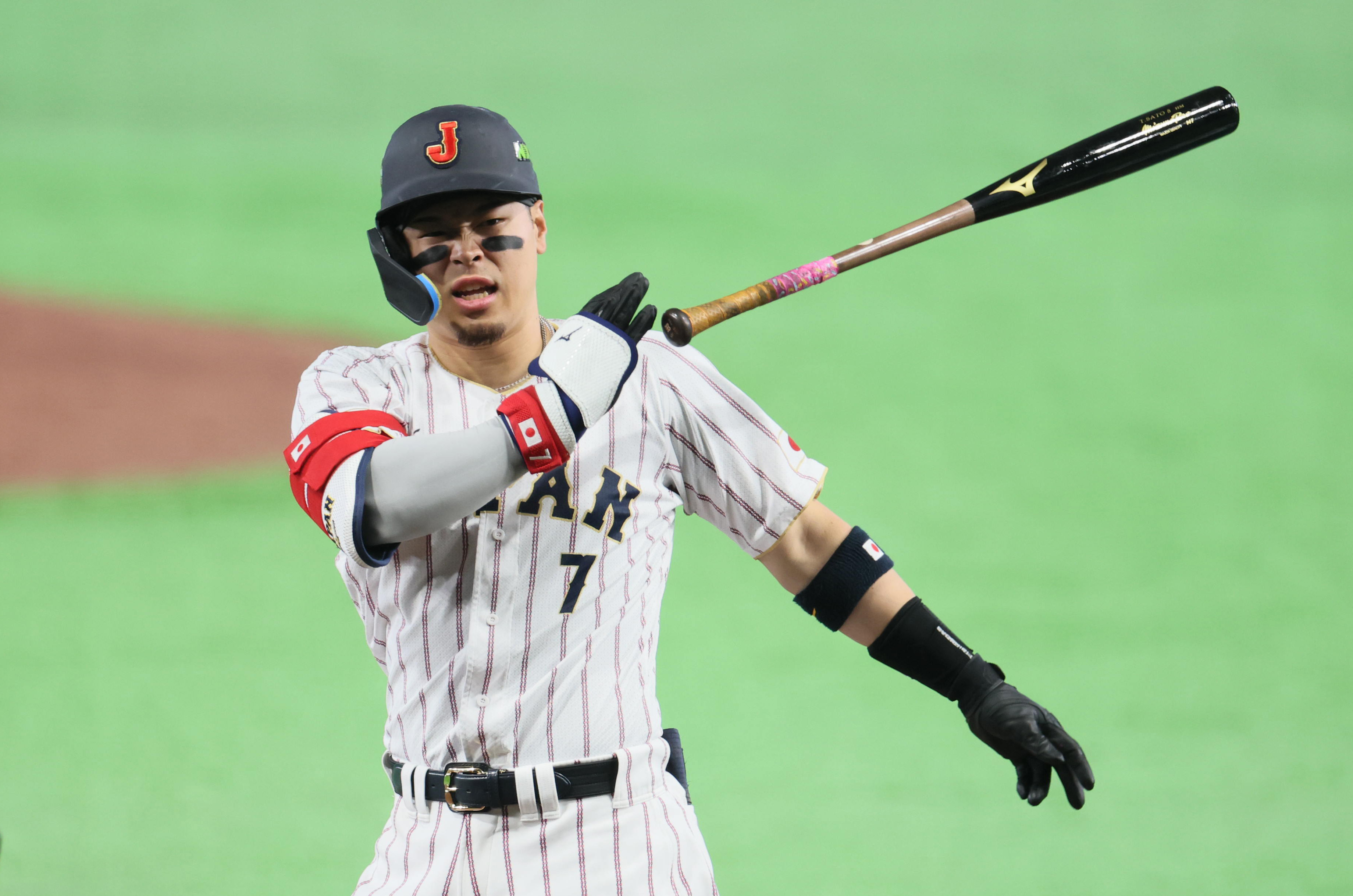 侍ジャパン・佐藤輝明、痛快旅立ち 八回イッキ9点！2年ぶり死球が侍に