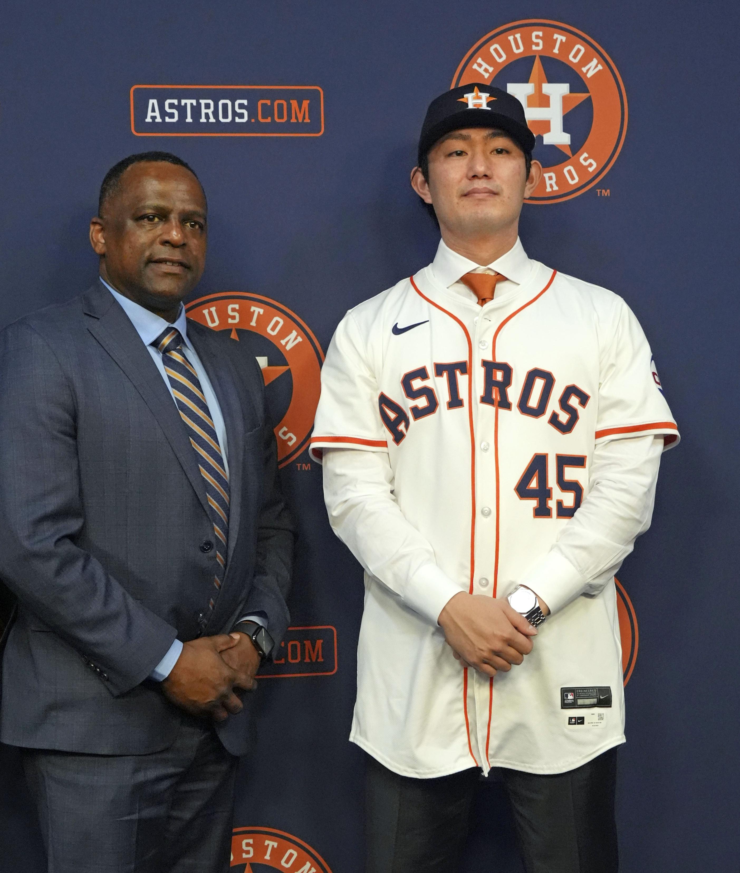 今井達也「強気の投球を」 アストロズ入団会見で決意 WBCには出場せず