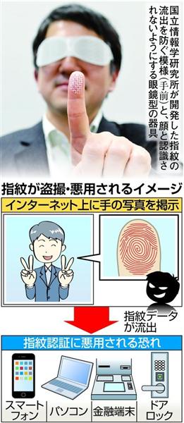 指紋がネットで狙われている 手の画像は悪用恐れ 国立情報学研が新技術の実用化目指す 1 2ページ 産経ニュース