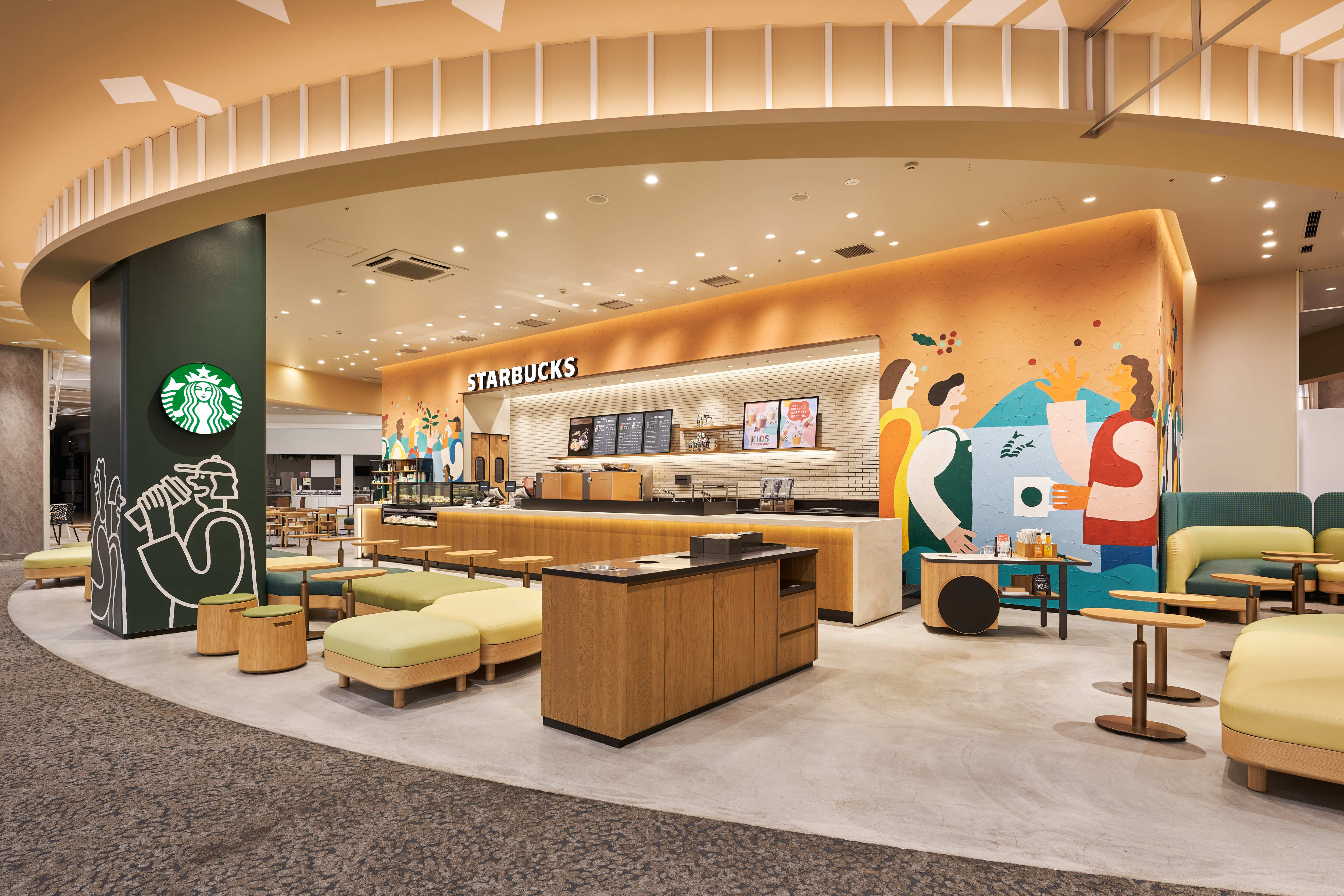 スタバ、親子で楽しめる店舗がイオンレイクタウンに誕生 キッズ
