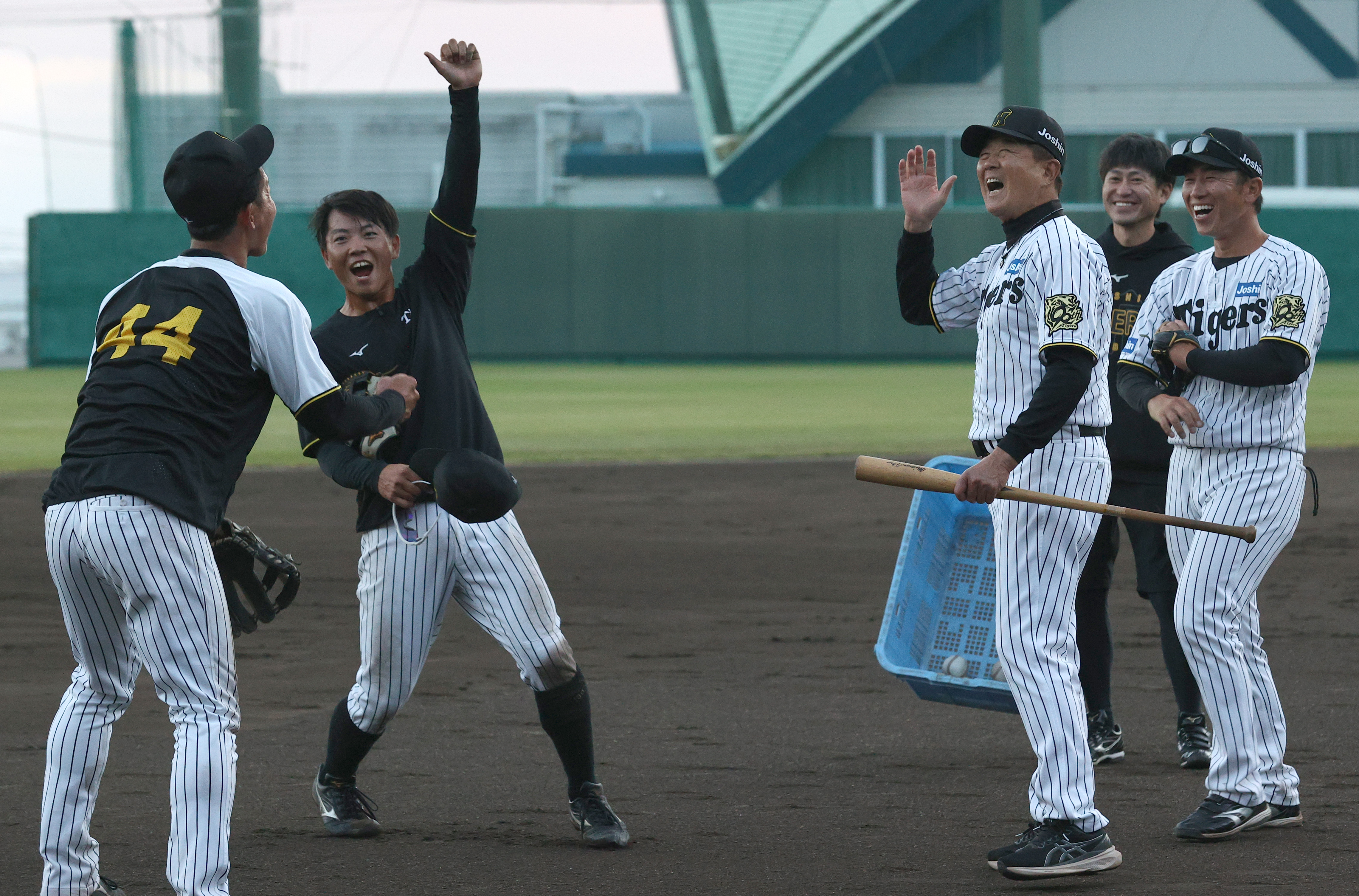 阪神・平田2軍監督が〝勝男ノック〟「ナイストライ!」 - サンスポ 阪神・平田2軍監督が〝勝男ノック〟「ナイストライ!」 - サンスポ