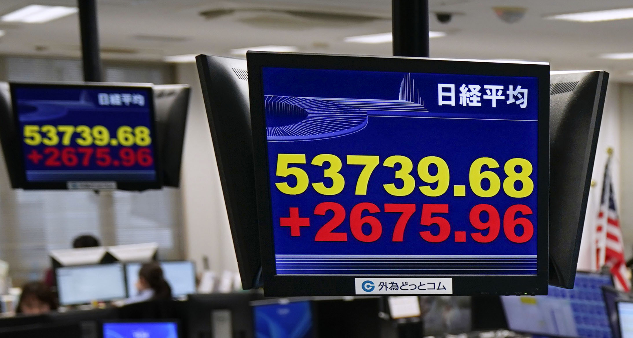 東証大幅反発、2675円高 節目の5万3000円回復 中東緊張緩和に期待 