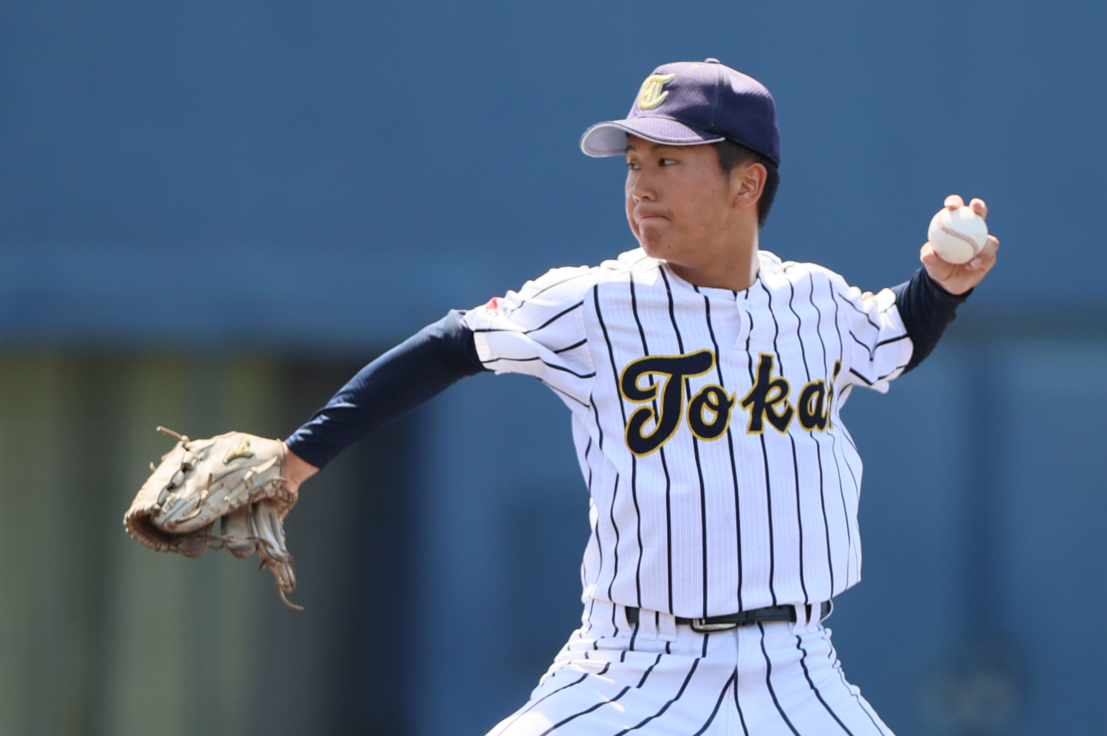 東海大仰星のピステ 東海大大阪仰星が39年ぶり決勝進出 2年生4番・藤田心一が2打点