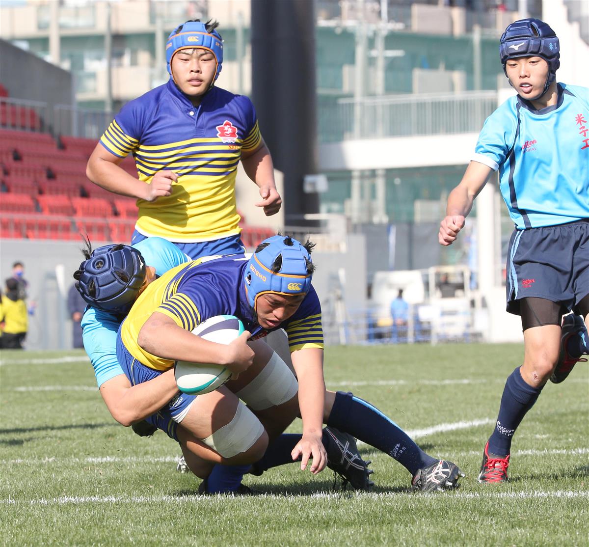 京都成章ラグビーロンT XL 2点セット 京都成章が129得点の爆勝発進／高校ラグビー（写真・画像 1/1