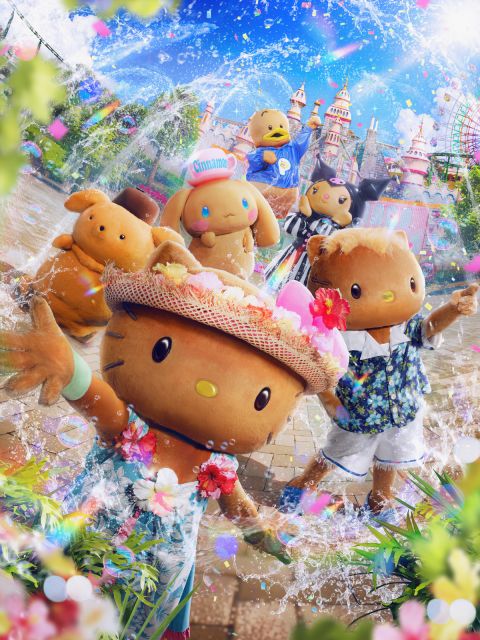 サンリオのテーマパーク史上初、こんがり日焼け姿のポムポムプリン