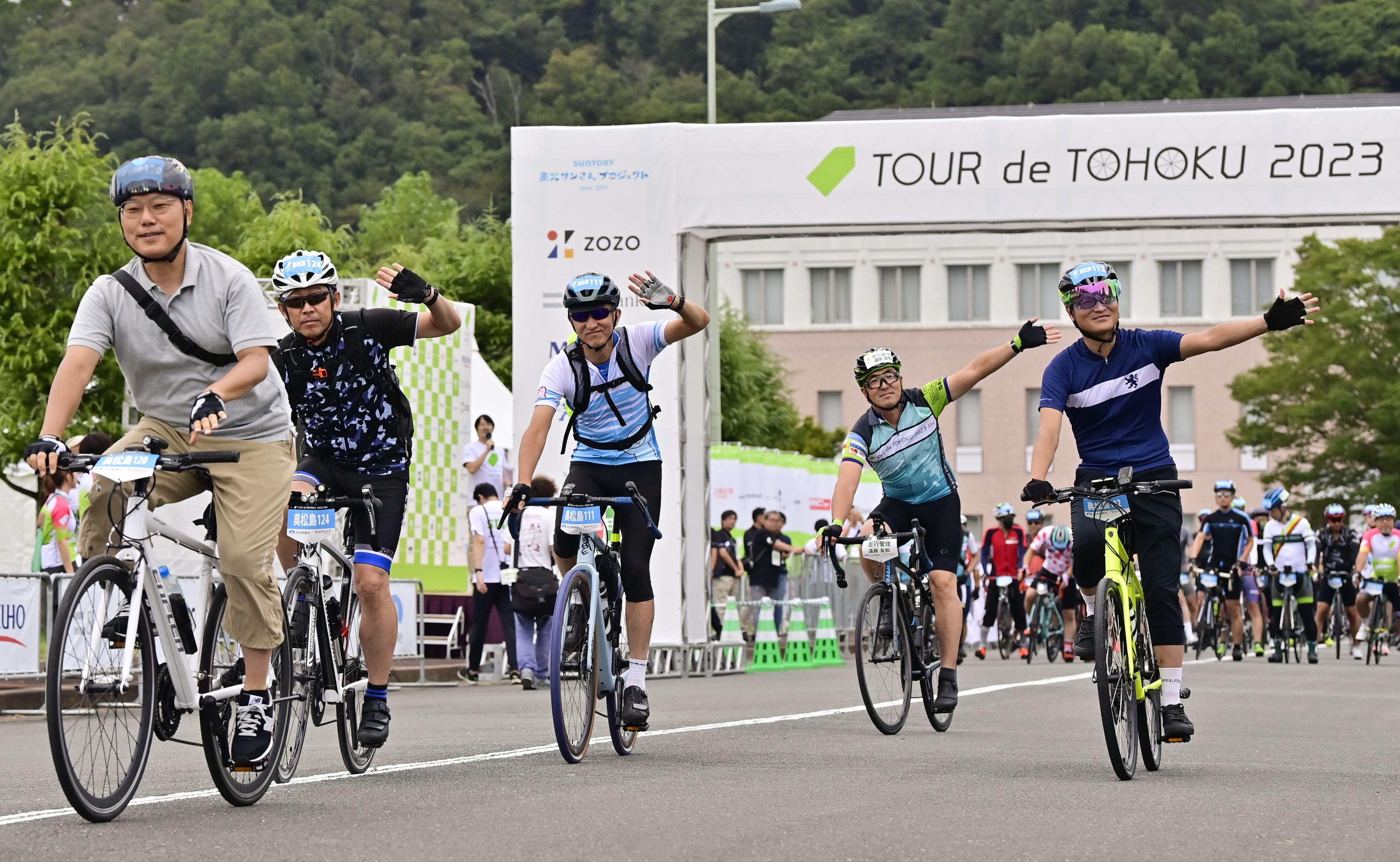 フォト】ツール・ド・東北始まる 宮城、2000人が被災地駆ける
