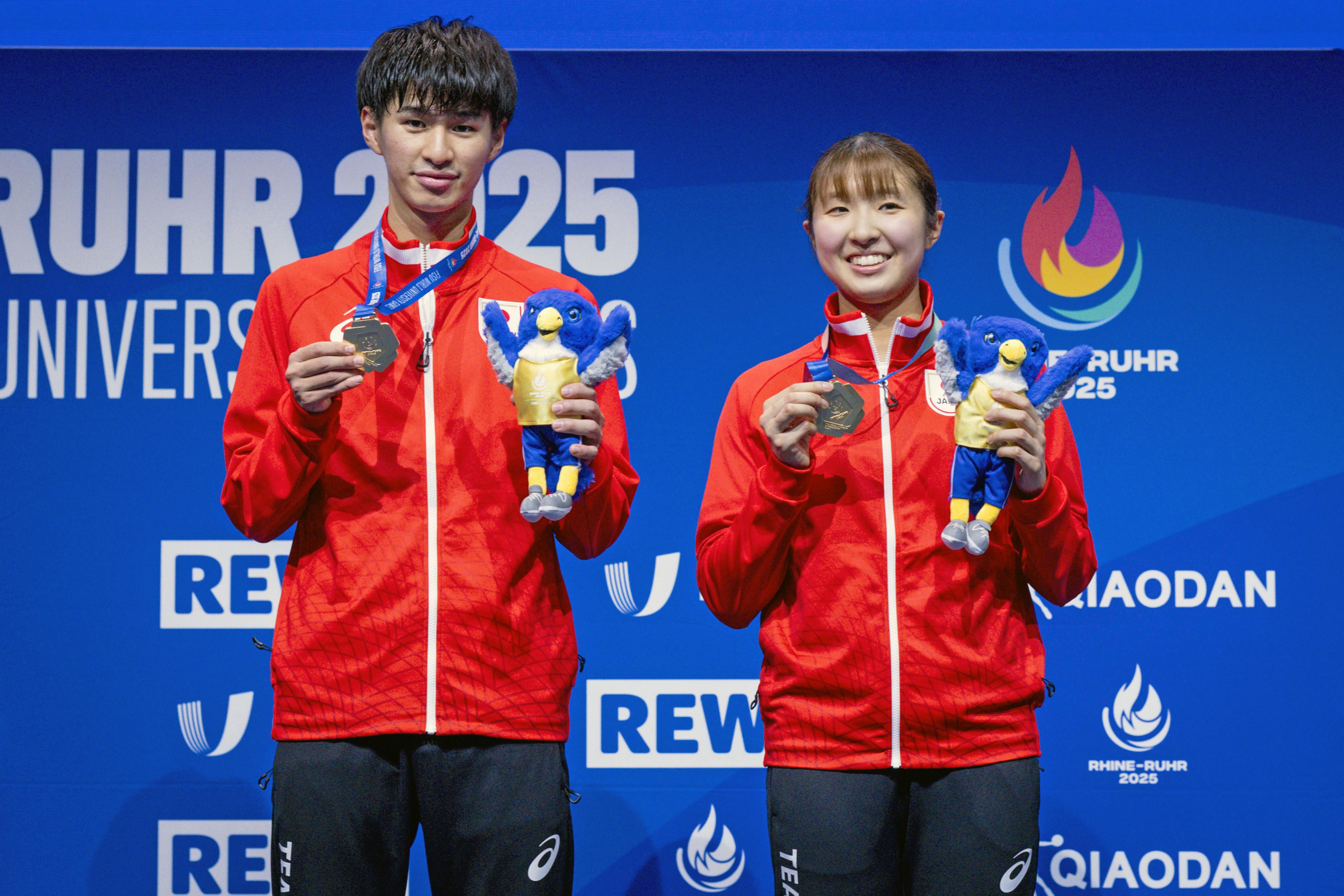 出沢、二つ目の金メダル 混合ダブルス 世界ユニバ第7日／卓球 - サンスポ