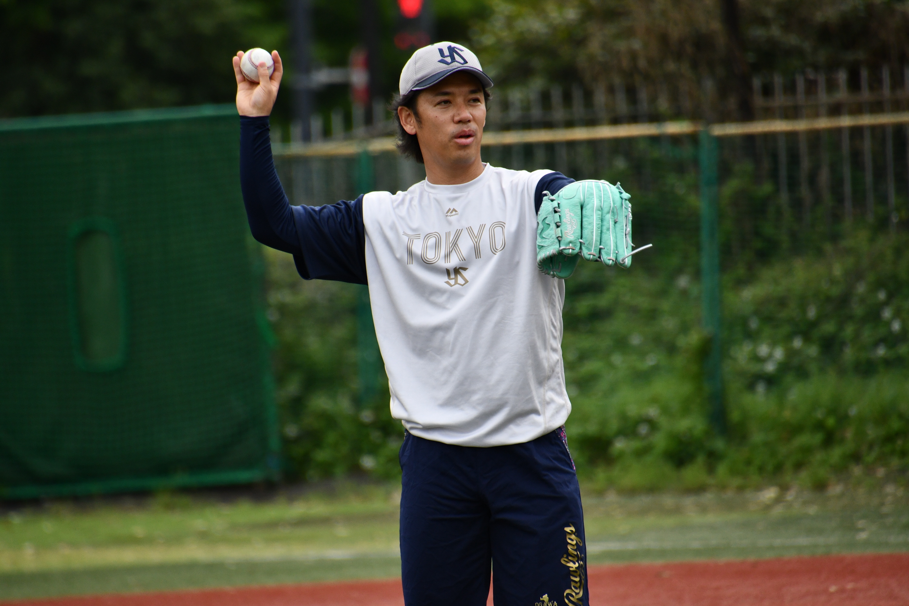 ローリングス ヤクルト 小川泰弘モデル 軟式 カラー グラブ 2021 