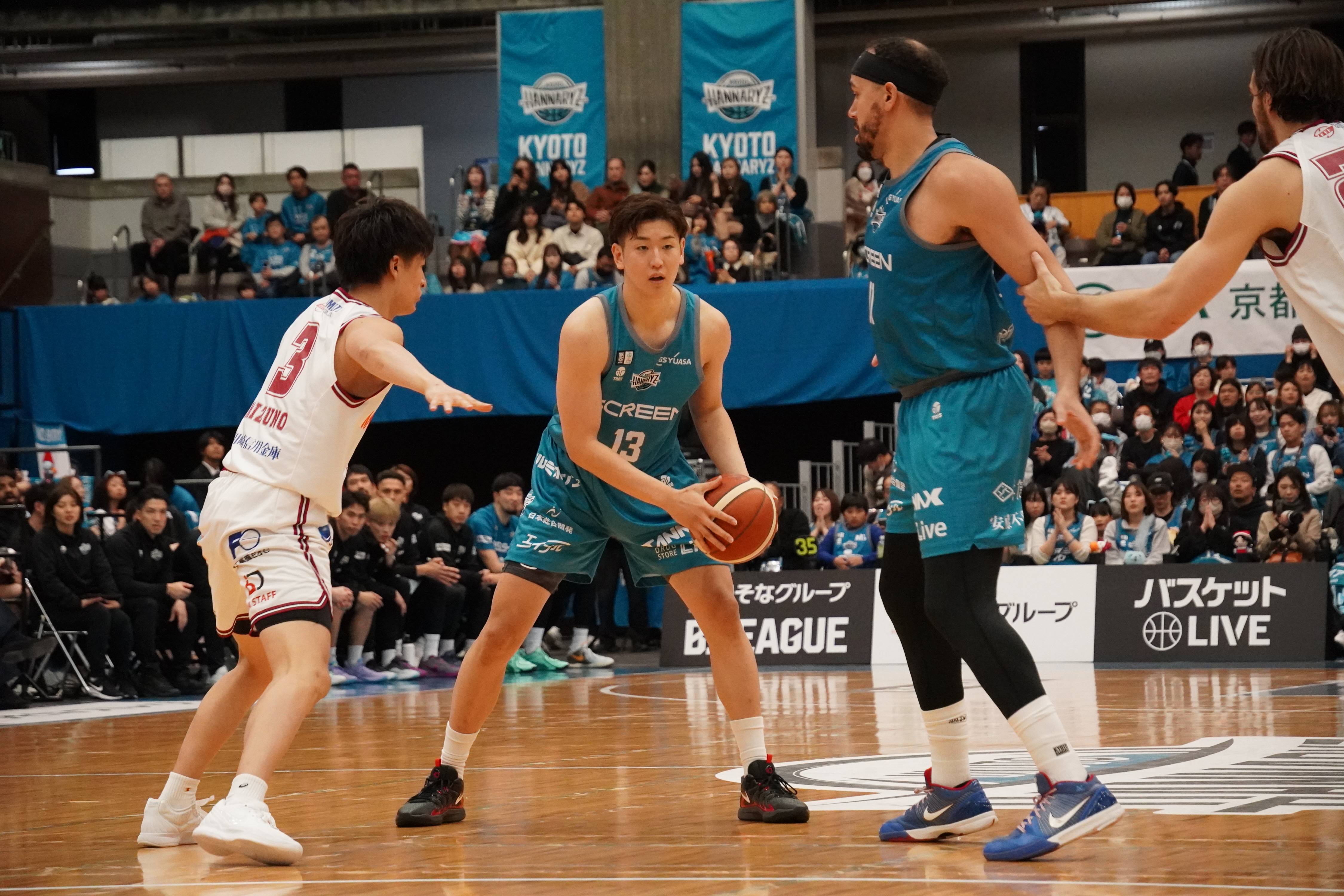 京都ハンナリーズ、終盤猛追もホーム連勝「3」でストップ 前田悟主将