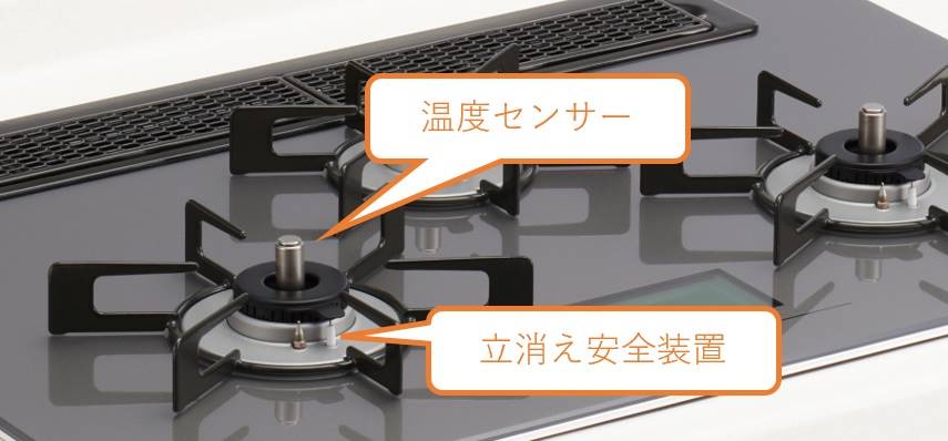 天ぷら油火災年間4000件に即対応 自動消火機能を搭載したガスコンロ