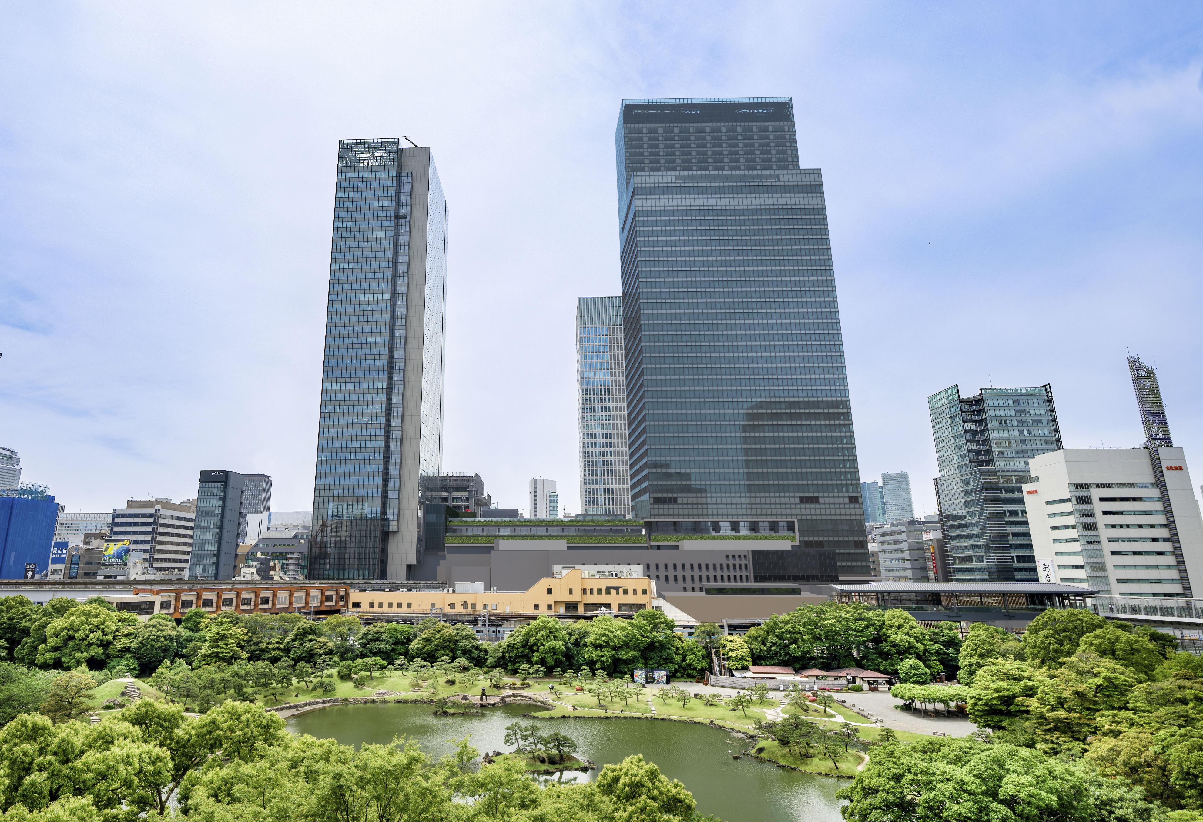 貿易センタービル27年開業 オフィス、高級ホテル入居 モノレール浜松