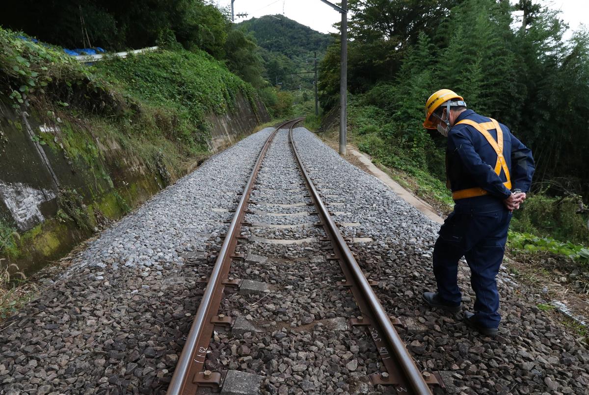 まだまだ続く阿武隈急行の復旧作業 ３１日に全線運転再開 昨秋の台風