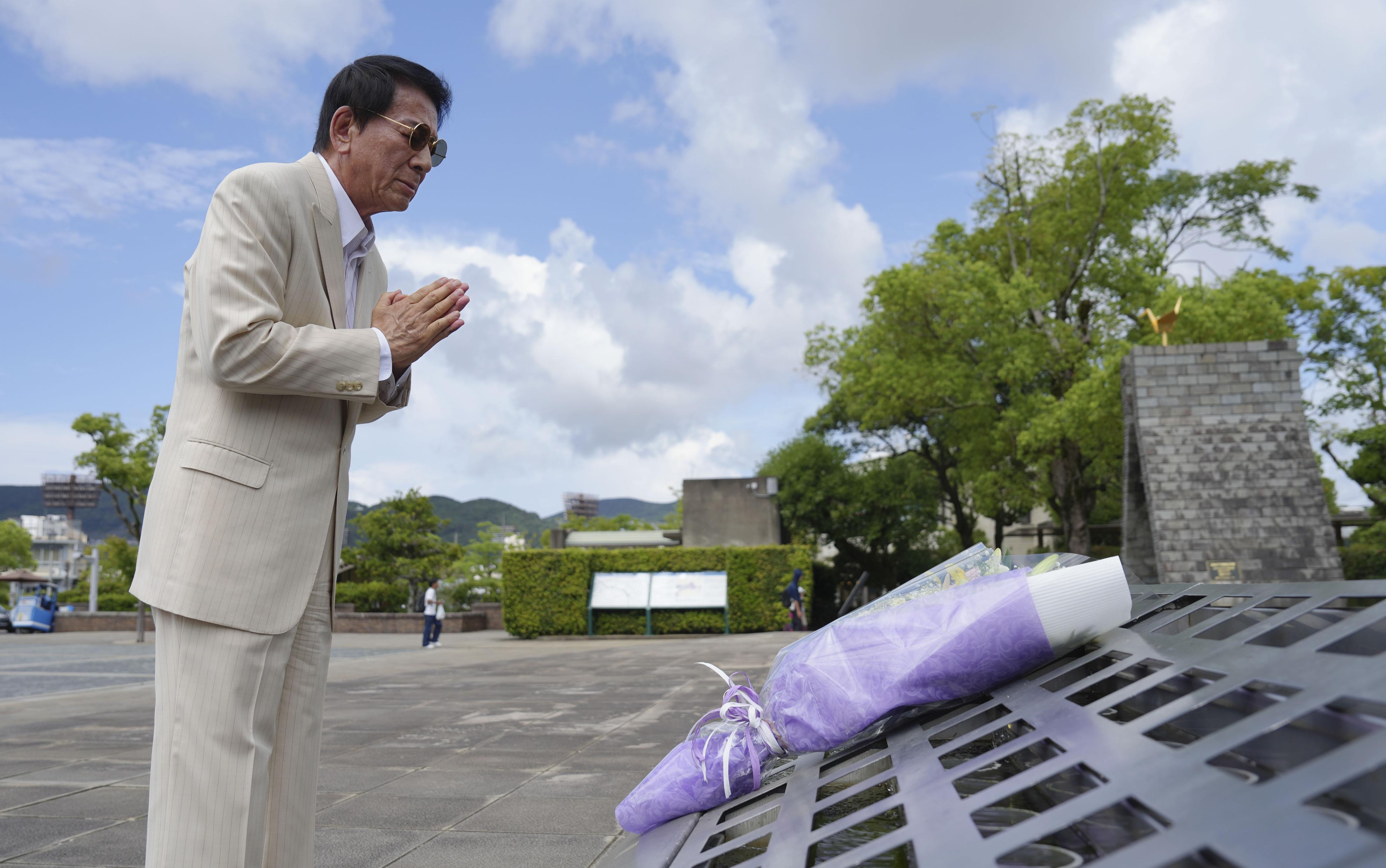 杉良太郎、「ストップ・オレオレ詐欺47」活動で長崎訪問 55年前の被爆