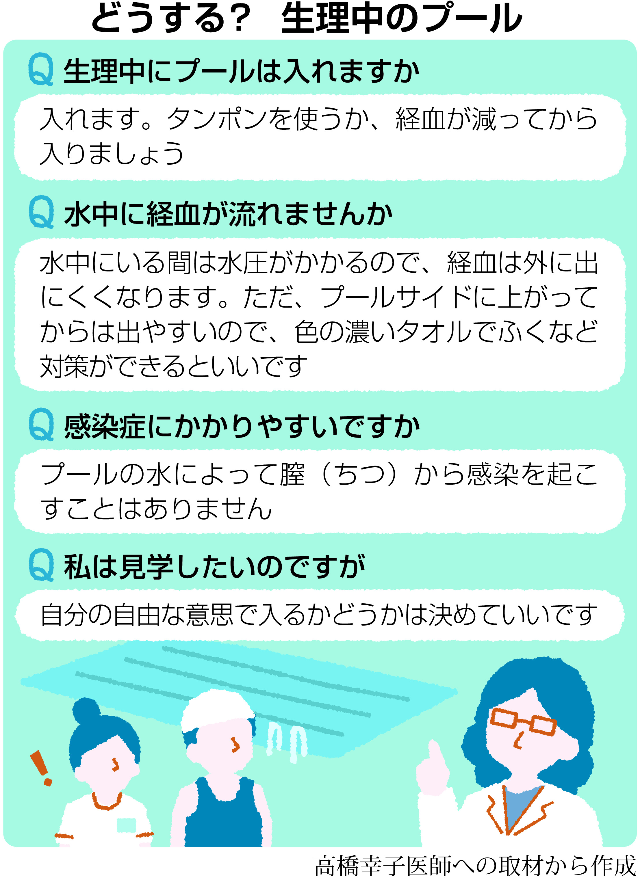 生理中にプールで泳いでもいいの？ 自分で思うように選べるよ 絵本で学ぶ体のこと みんなで考える 思いやりのカタチ - 産経ニュース