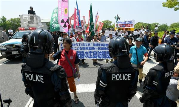 オバマ大統領広島訪問 平和記念公園に車列が到着 現職米大統領として初めて 産経ニュース