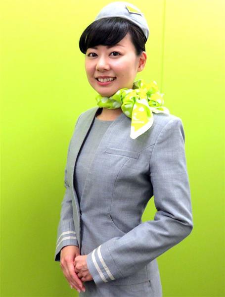 制服図鑑（客室乗務員編）】国内で唯一帽子を採用 ピスタチオグリーン