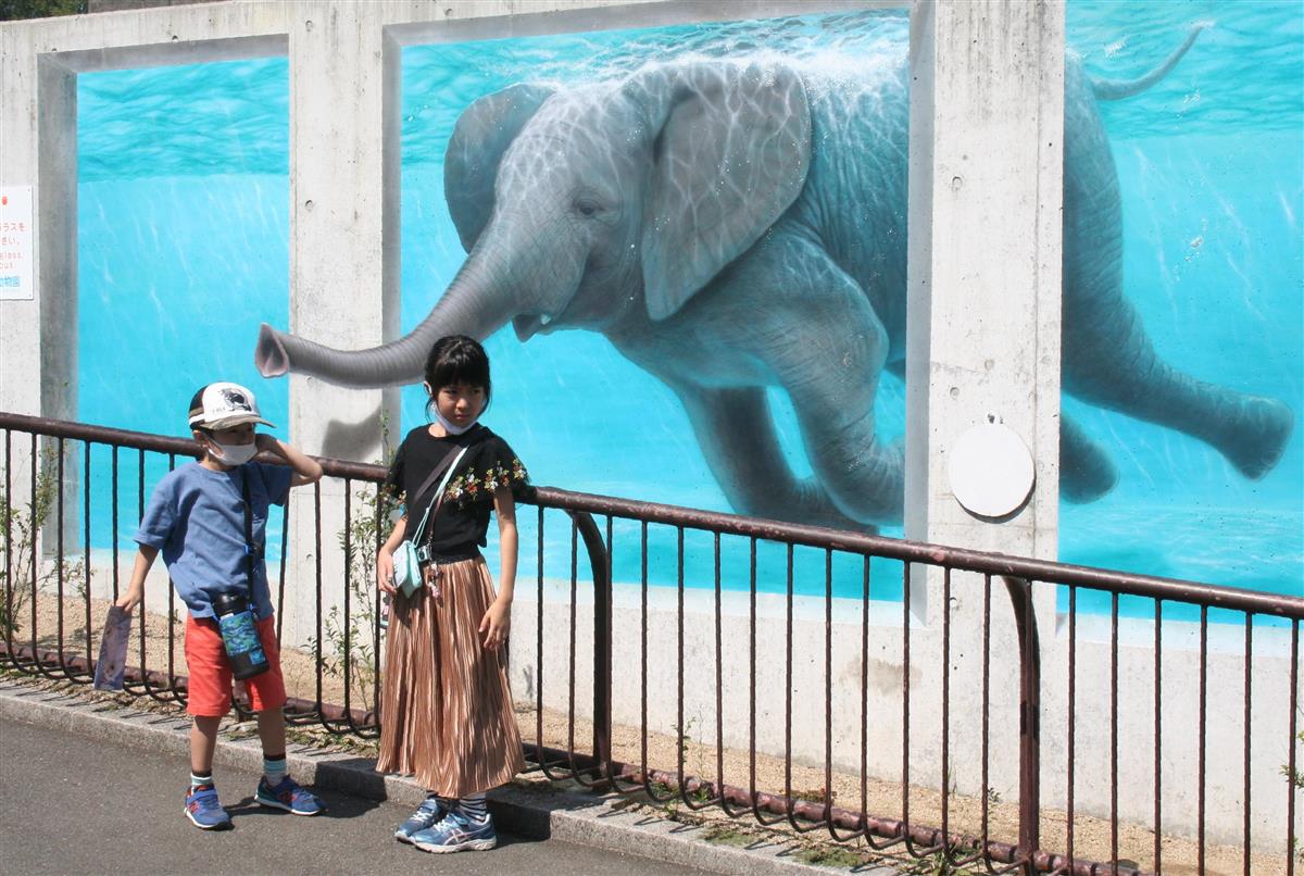 口コミで人気広がる動物園３ｄアートは驚きの迫力 産経ニュース