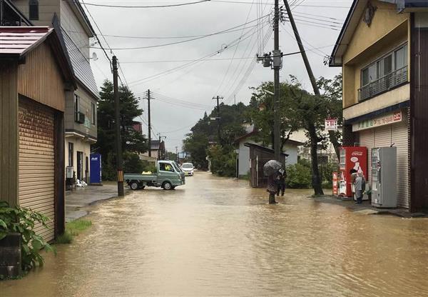 ８月末の豪雨 山形県が７市町村に災害救助法を適用 産経ニュース