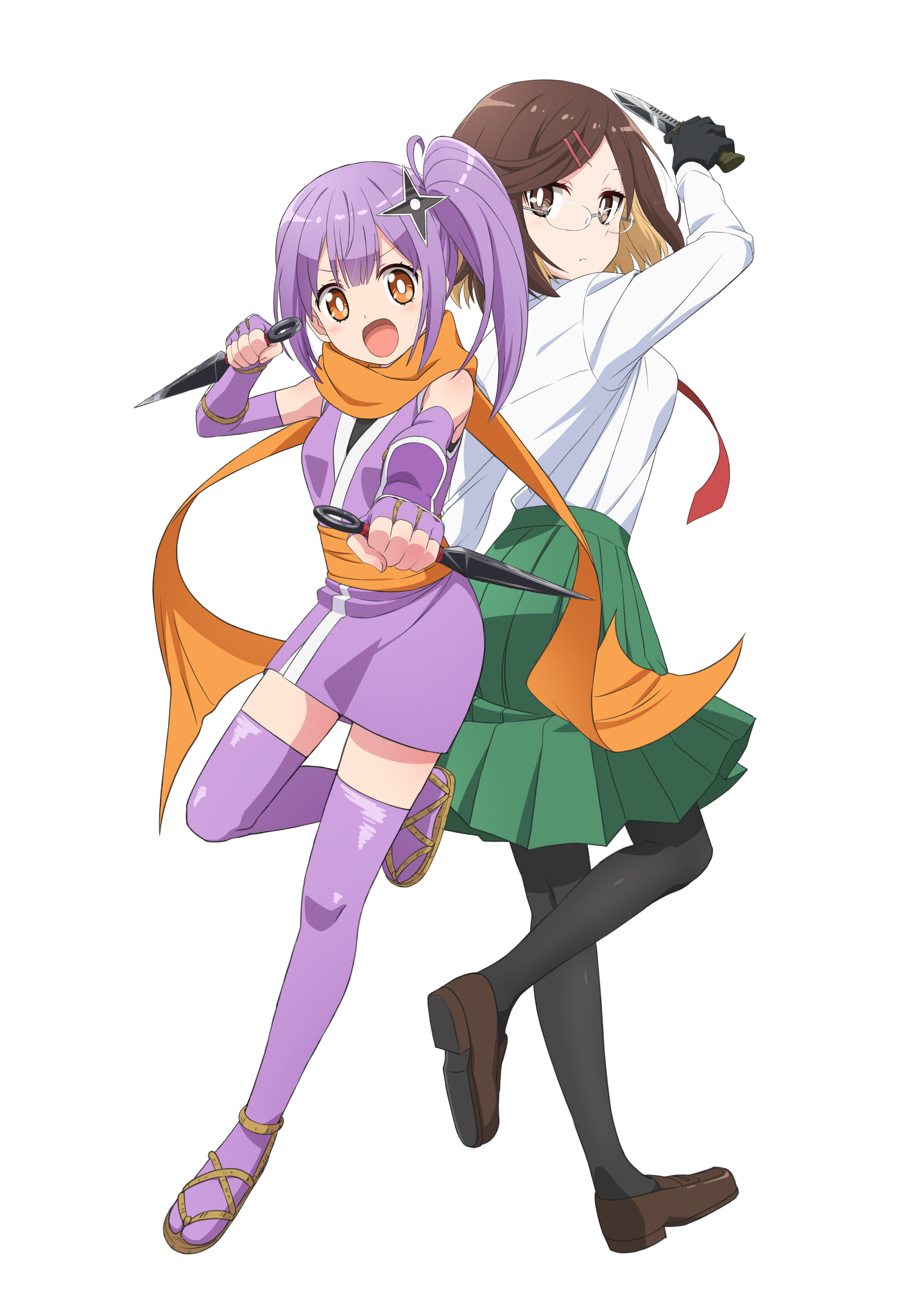 TVアニメ「忍者と殺し屋のふたりぐらし」ティザービジュアル第2弾