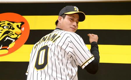阪神タイガース　木浪選手背番号0 (Ｌサイズ) 阪神タイガース 背番号Tシャツ 木浪 木浪聖也 阪神 tシャツ 背