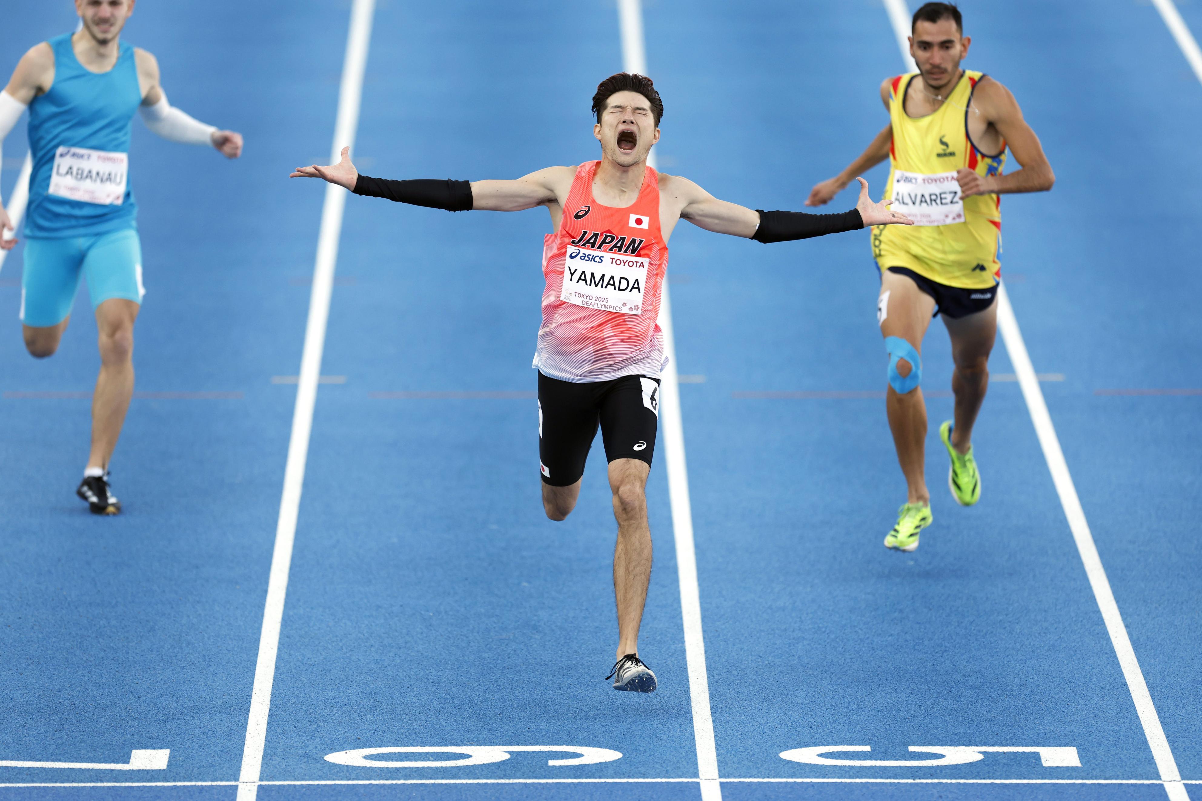 陸上男子400メートルで山田真樹が金、東京デフリンピック日本勢の第1号