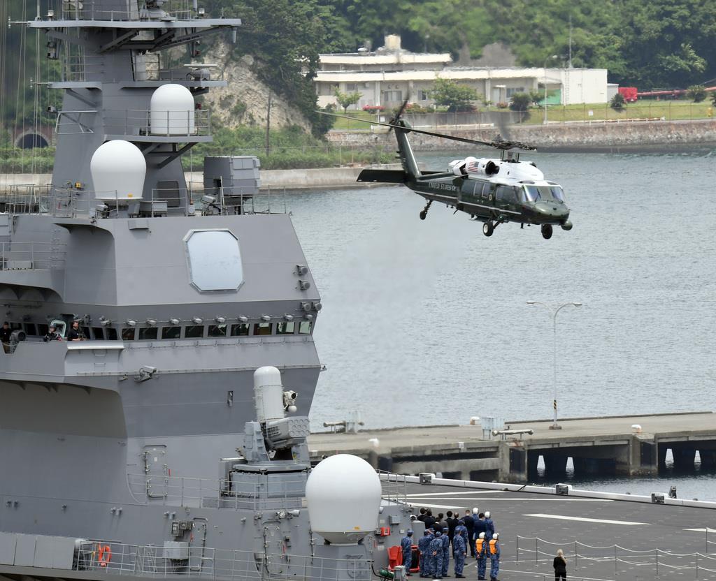 フォトギャラリー】【外交安保取材】日米首脳の「かが」そろい踏みは