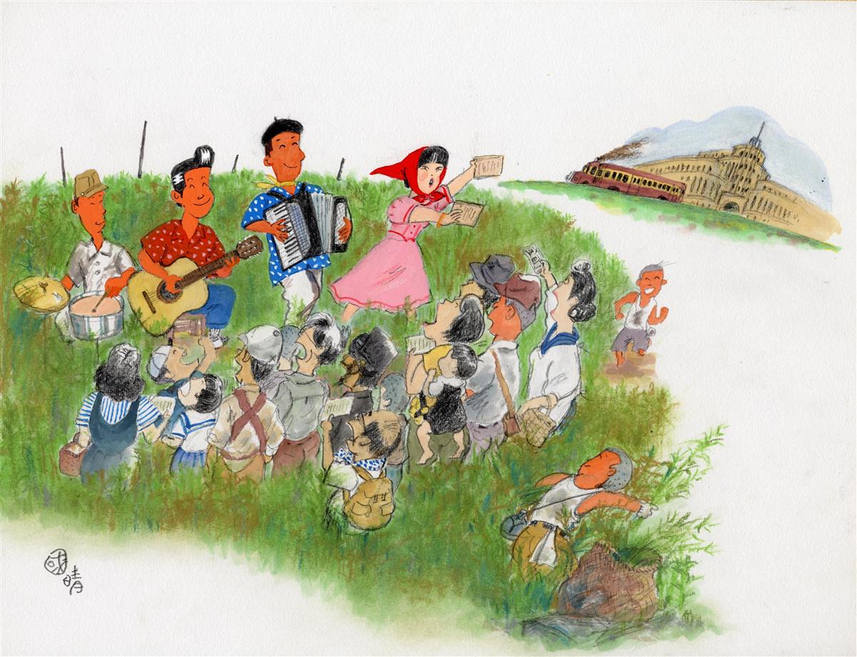 戦後７５年 イラストレーター成瀬國晴さんが描く戦後復興期の大阪 ４ 青空楽団 産経ニュース