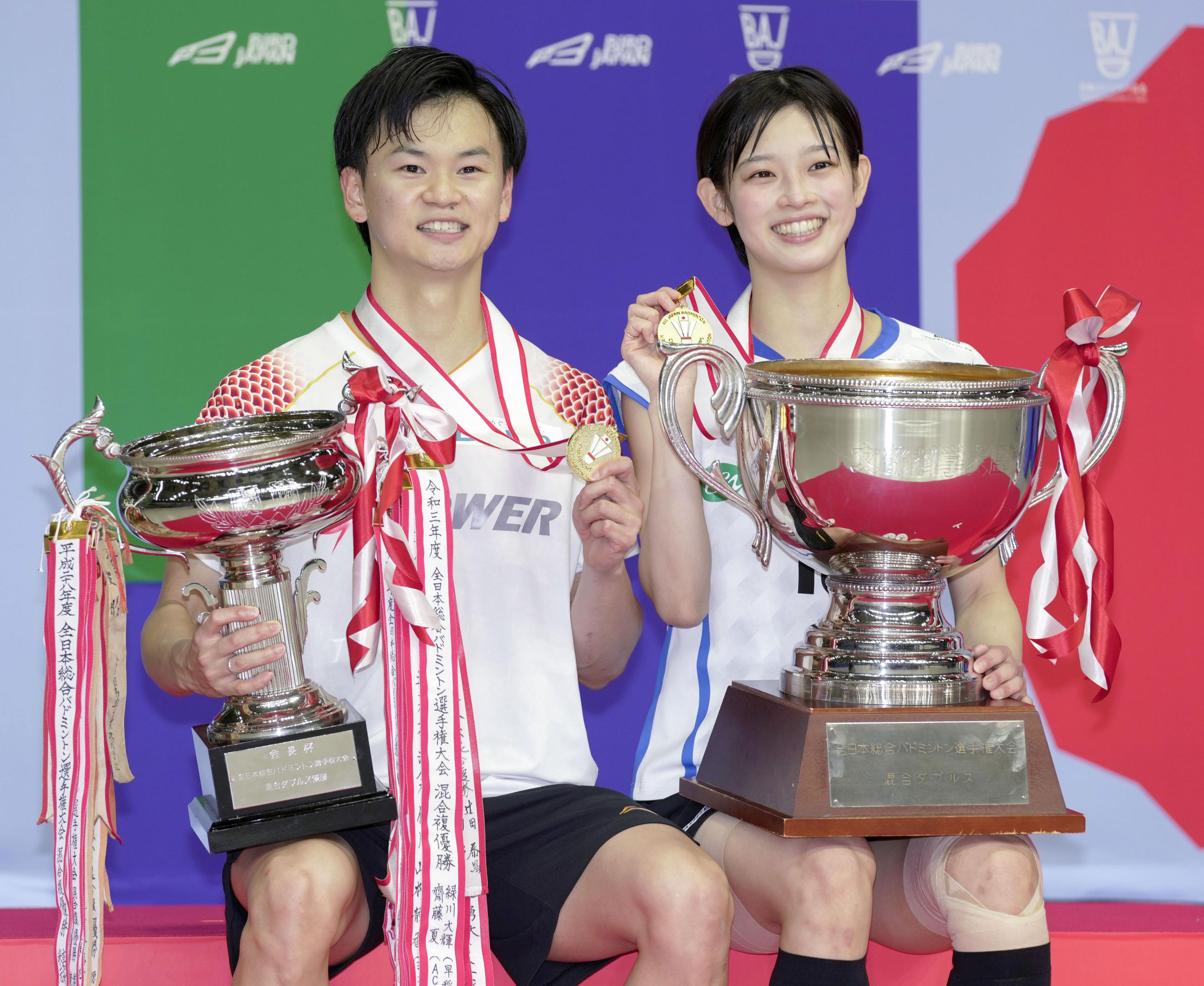 全日本バド、混合ダブルスは渡辺勇大、田口真彩組が悲願の日本一「来年