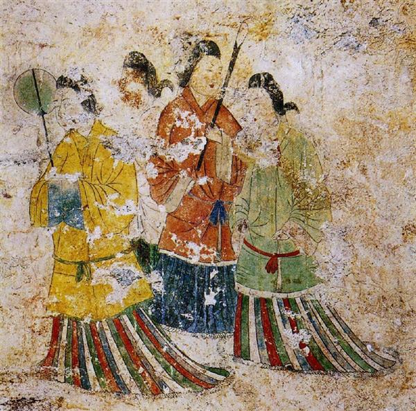 飛鳥高松塚壁画　女子像　壁掛　大型パネル 飛鳥美人」鳥取で発見 高松塚に次ぐ2例目 日本海通じ中国・朝鮮半島と