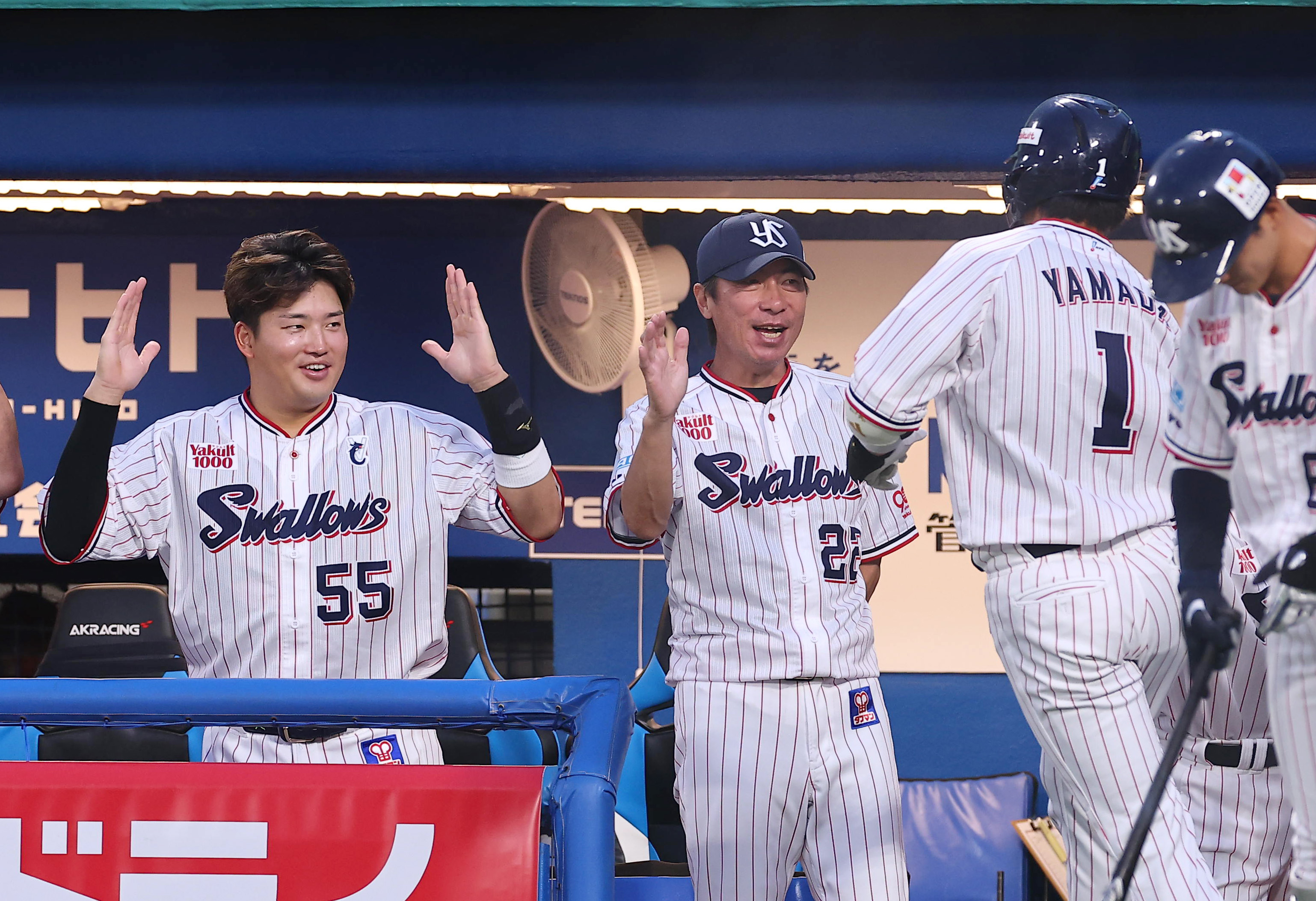 ヤクルト・山田哲人、技ありの一発で先制 背番号55が打てば