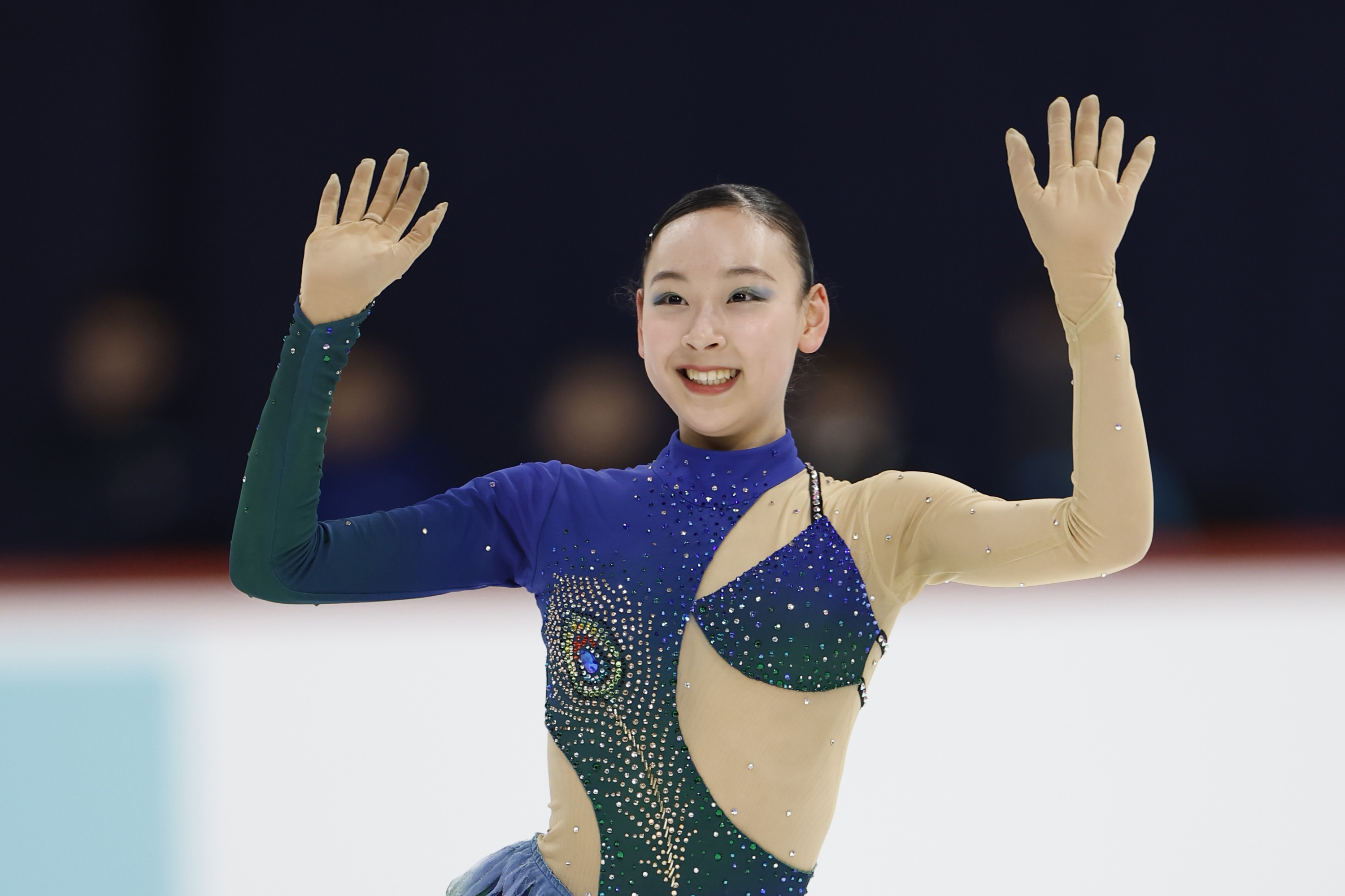 島田麻央がショートプログラム首位、岡万佑子が2位 フィギュア世界