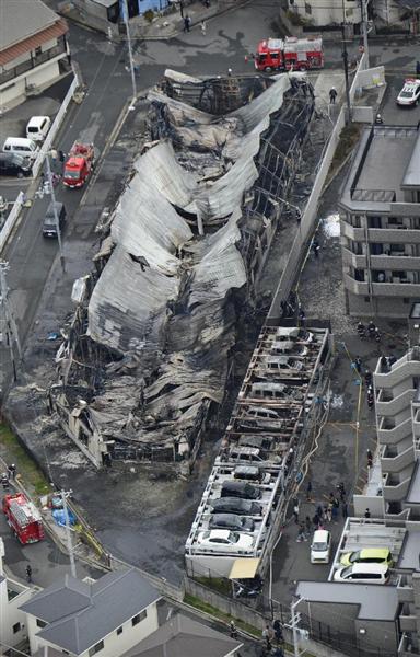 加古川で化学工場が全焼 出火当時は無人 隣接マンション駐車場の車４０台延焼 産経ニュース