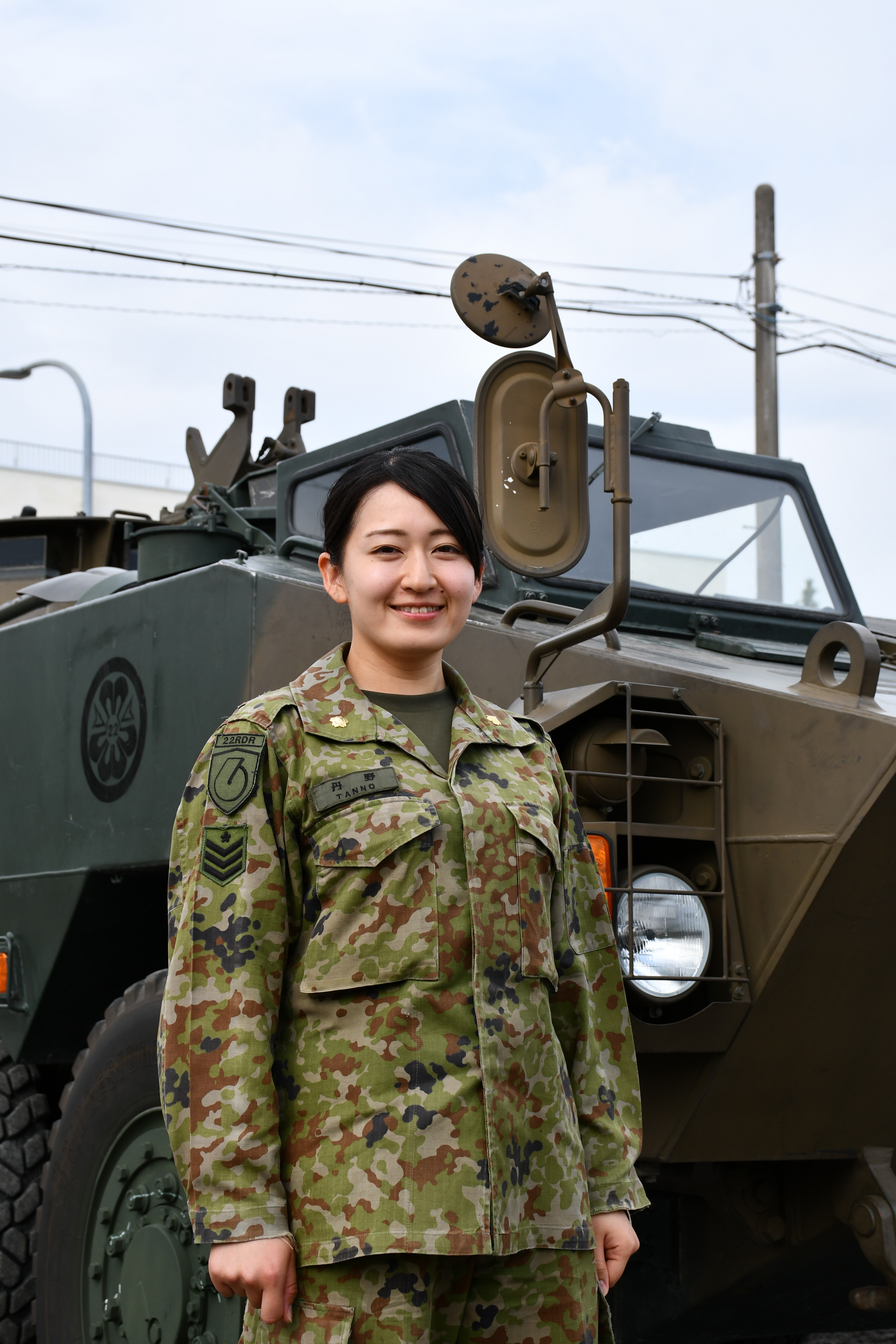 フラッグ隊で自衛隊理解広める 陸上自衛隊多賀城駐屯地 丹野恵里さん