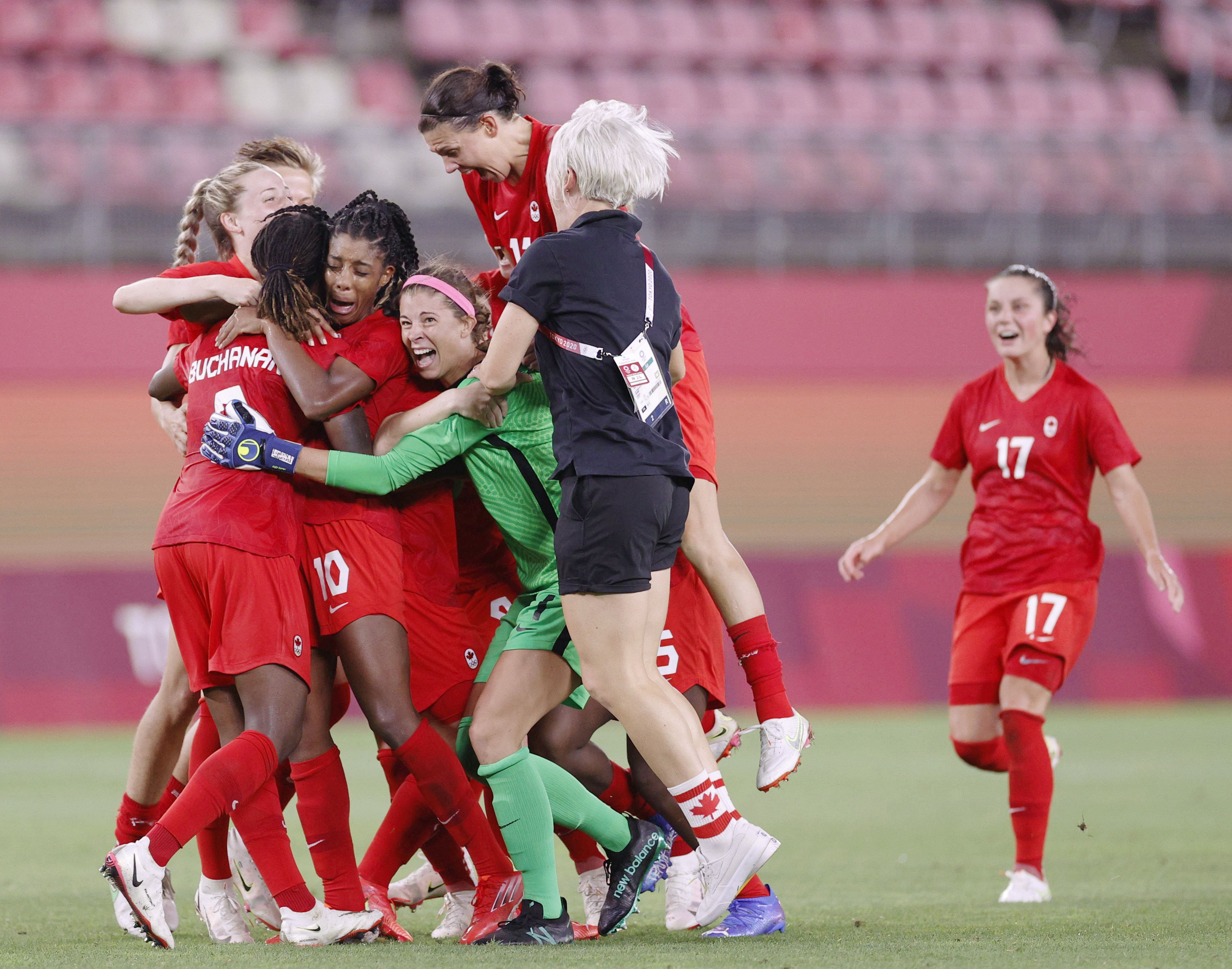 カナダが初の決勝進出 金メダル過去４度の米国を下す サッカー女子 サンスポ