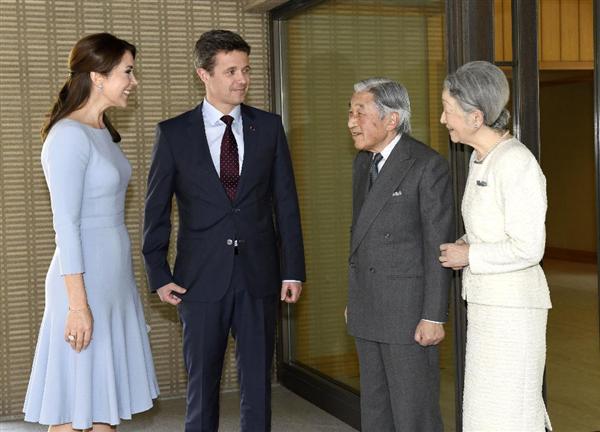 両陛下、デンマーク皇太子夫妻を昼餐にご招待 お風邪続きも笑顔で 