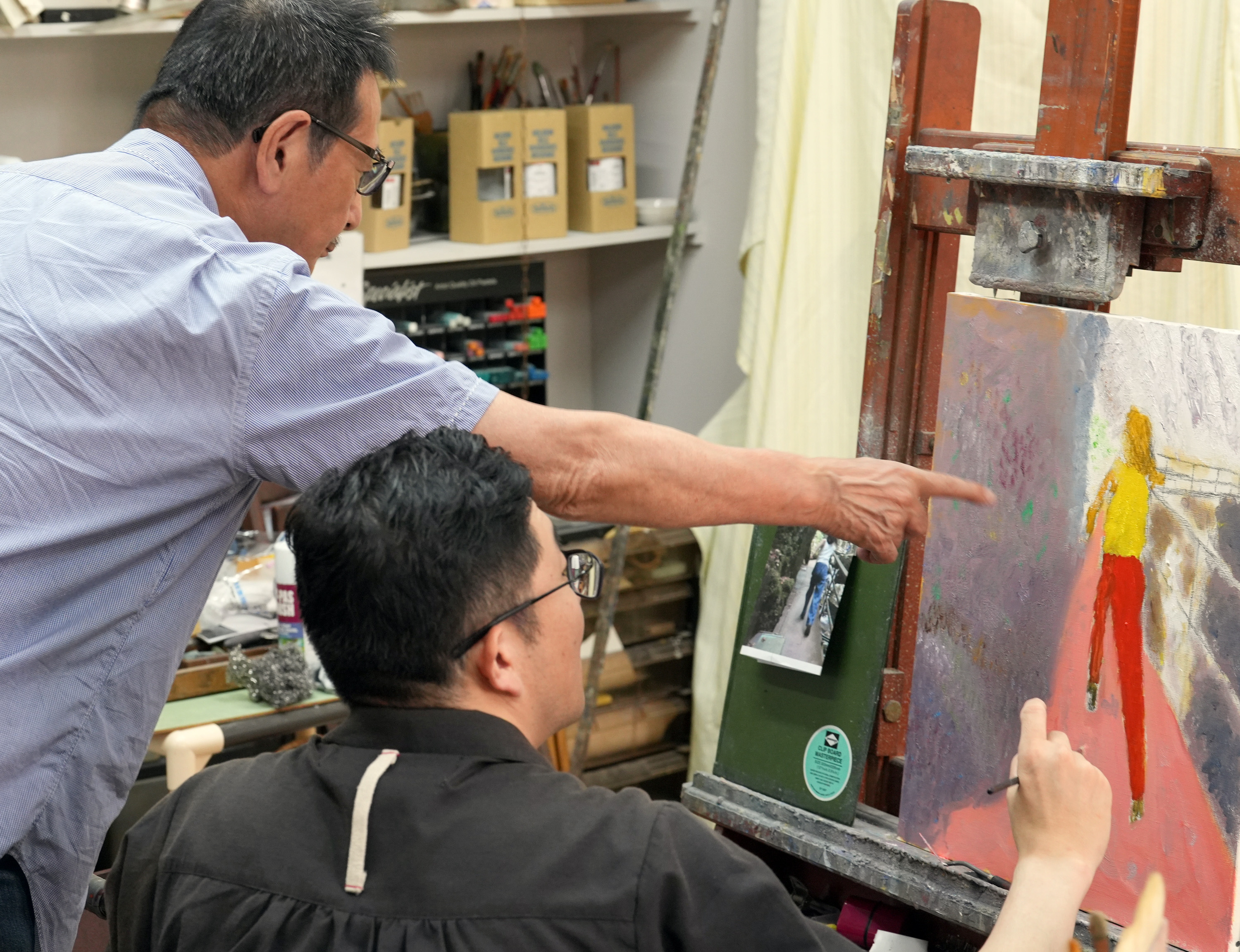 油彩　額　作者物 楽天市場】【油絵 直筆仕上げ】セザンヌ 座る農夫 F4 【額入り】 絵画