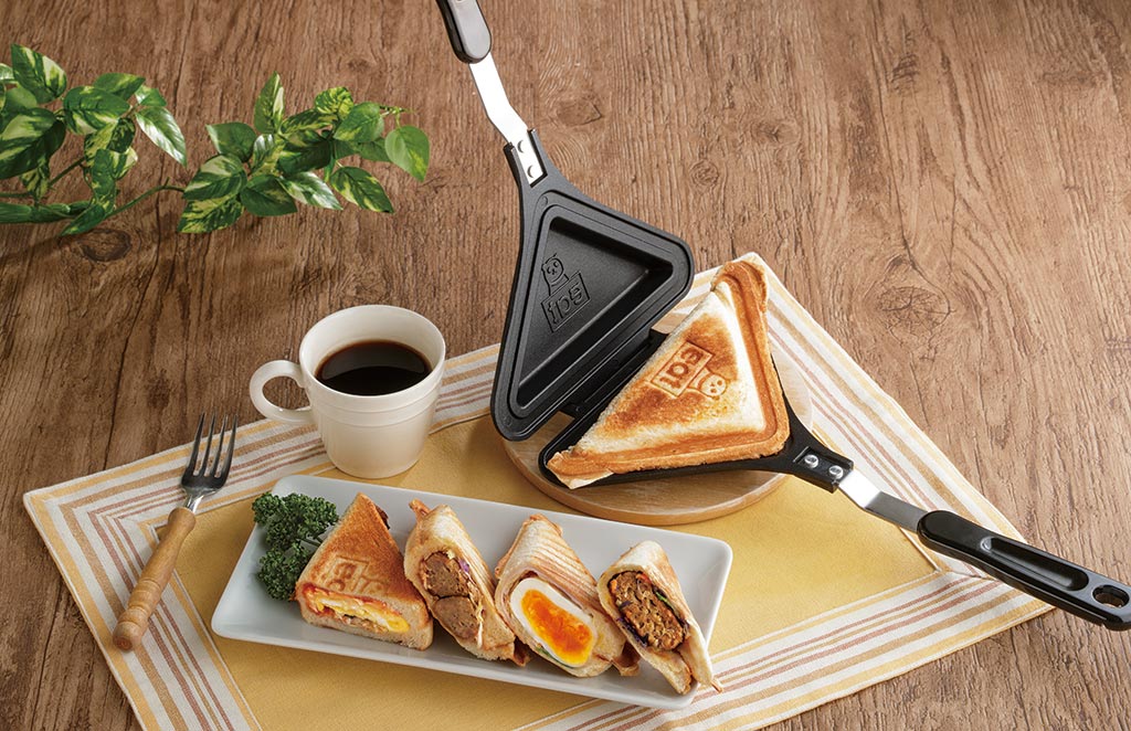 手軽！食パン1枚で作る人気の直火ホットサンドメーカー「ごきげん