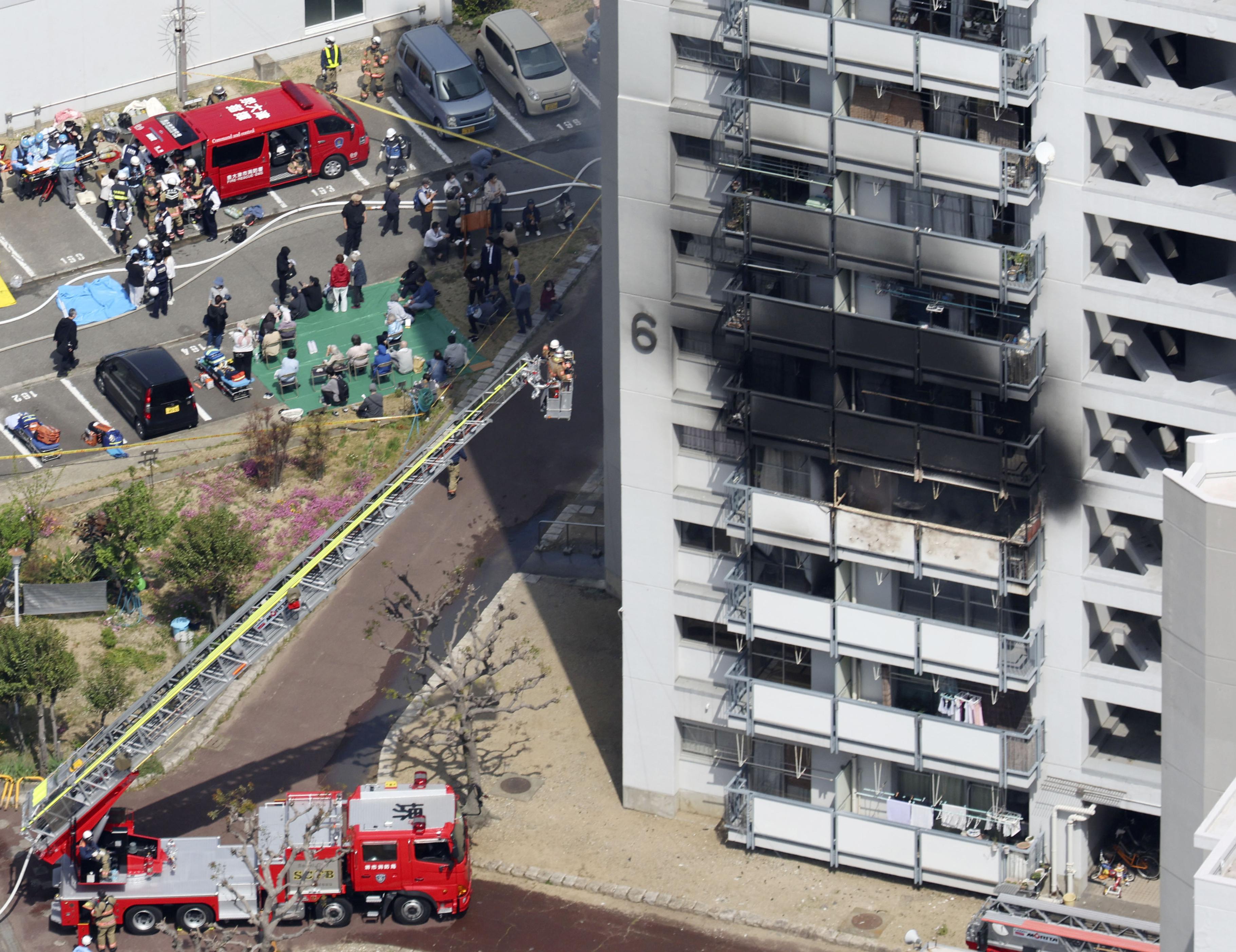14階建て府営住宅で火災40人搬送 1人重傷、大阪・泉大津 - サンスポ