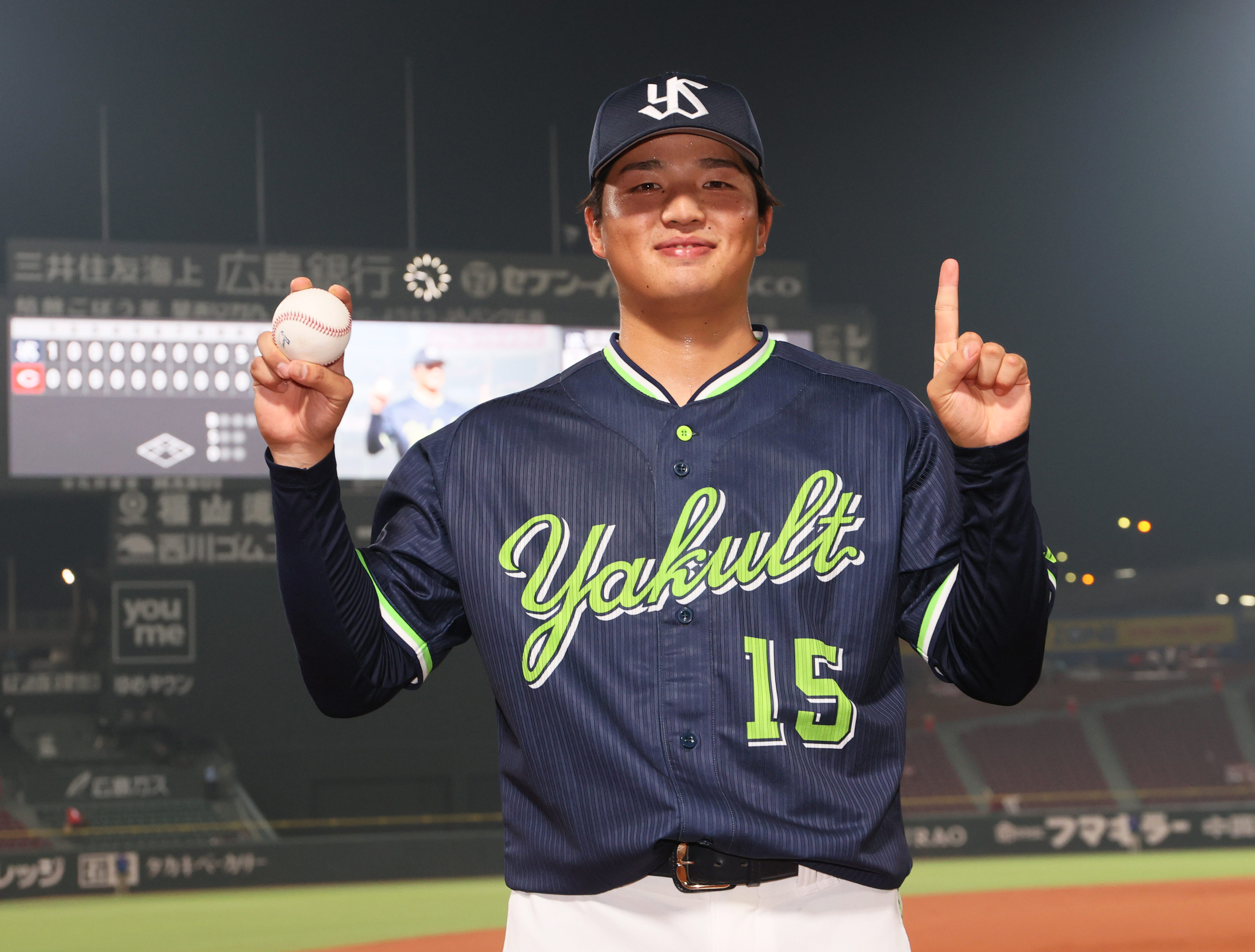 ヤクルト中村優斗　プロ初勝利　記念ユニフォーム Mサイズ ヤクルト中村優斗 プロ初勝利 記念ユニフォーム Mサイズ 【公式通販】