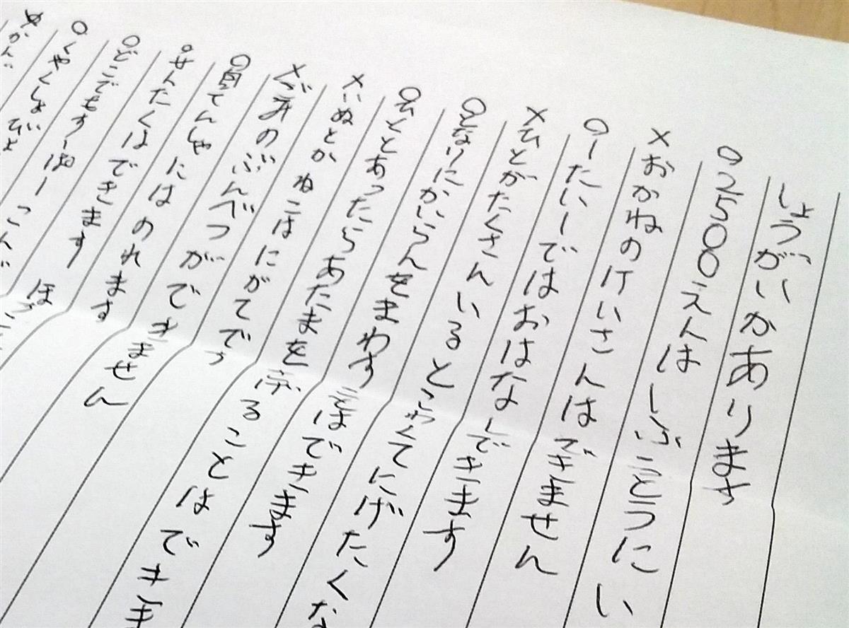 おかねのけいさんはできません 障害ある男性の自殺が与えた衝撃 1 3ページ 産経ニュース