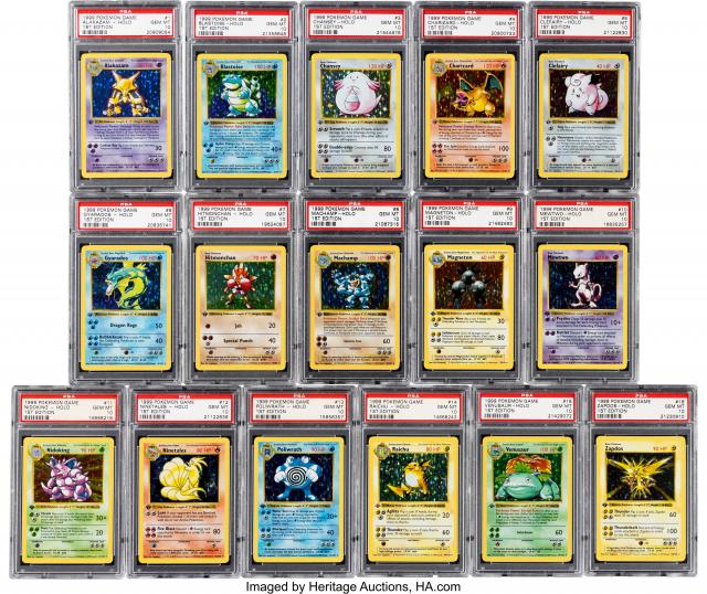 初期ポケモンカード全102枚セット、約1億9955万円で落札 公開販売