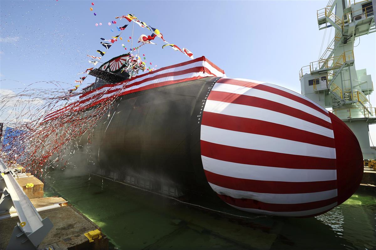 海自の新型潜水艦が進水式 対中念頭、２２隻体制に - 産経ニュース