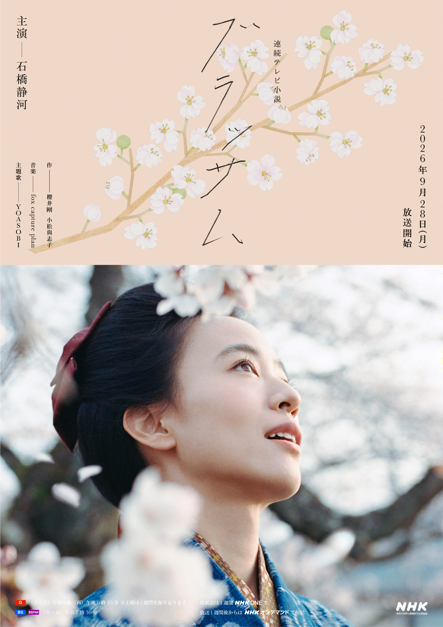 NHK連続テレビ小説 ちゅらさん B1ポスター 国仲涼子 ブラッサム【国仲涼子】25年ぶり朝ドラ復帰で母親役「ちゅらさん」から