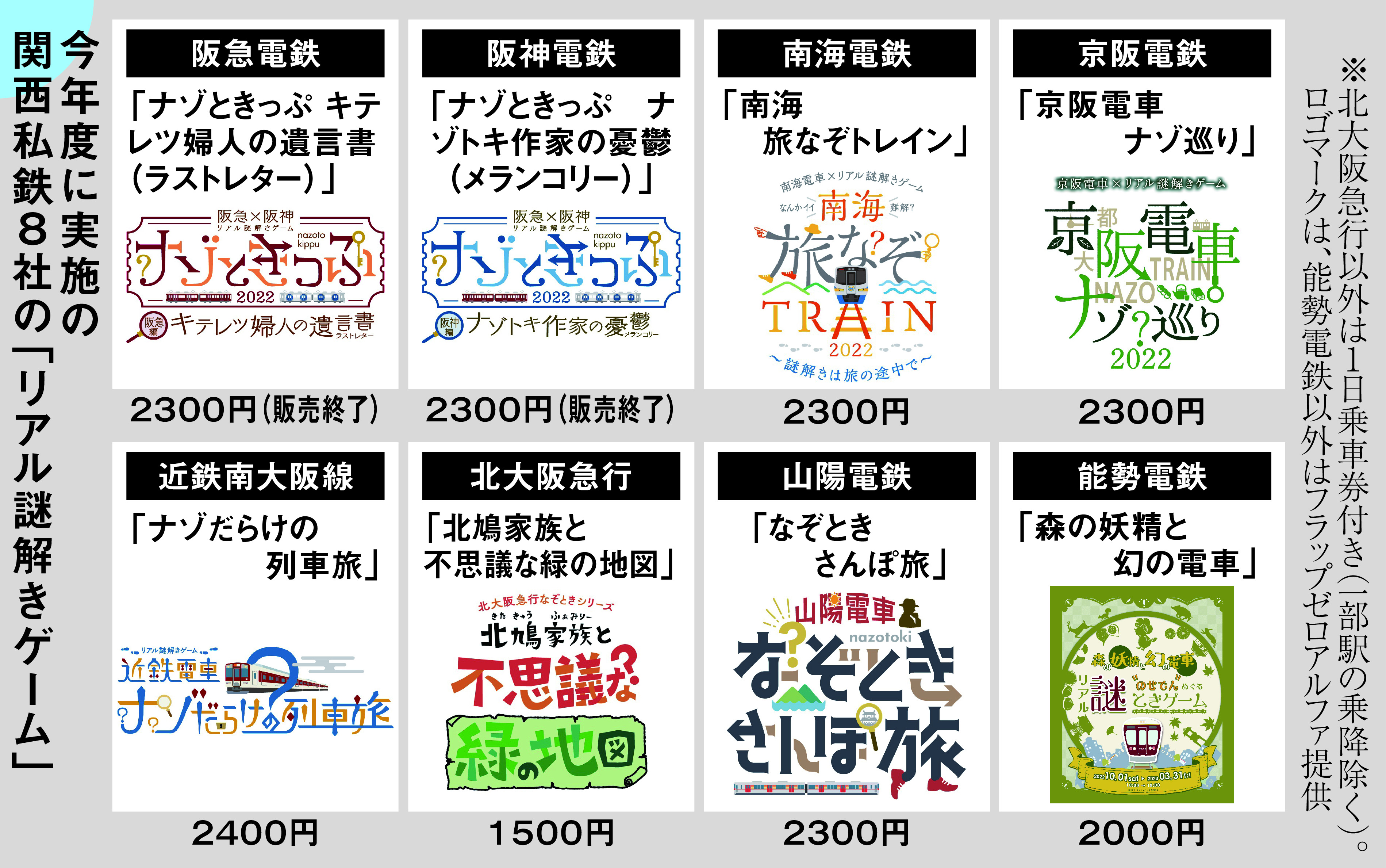 謎解きトレイン快走 関西私鉄８社 ゲームイベント好調 - 産経ニュース