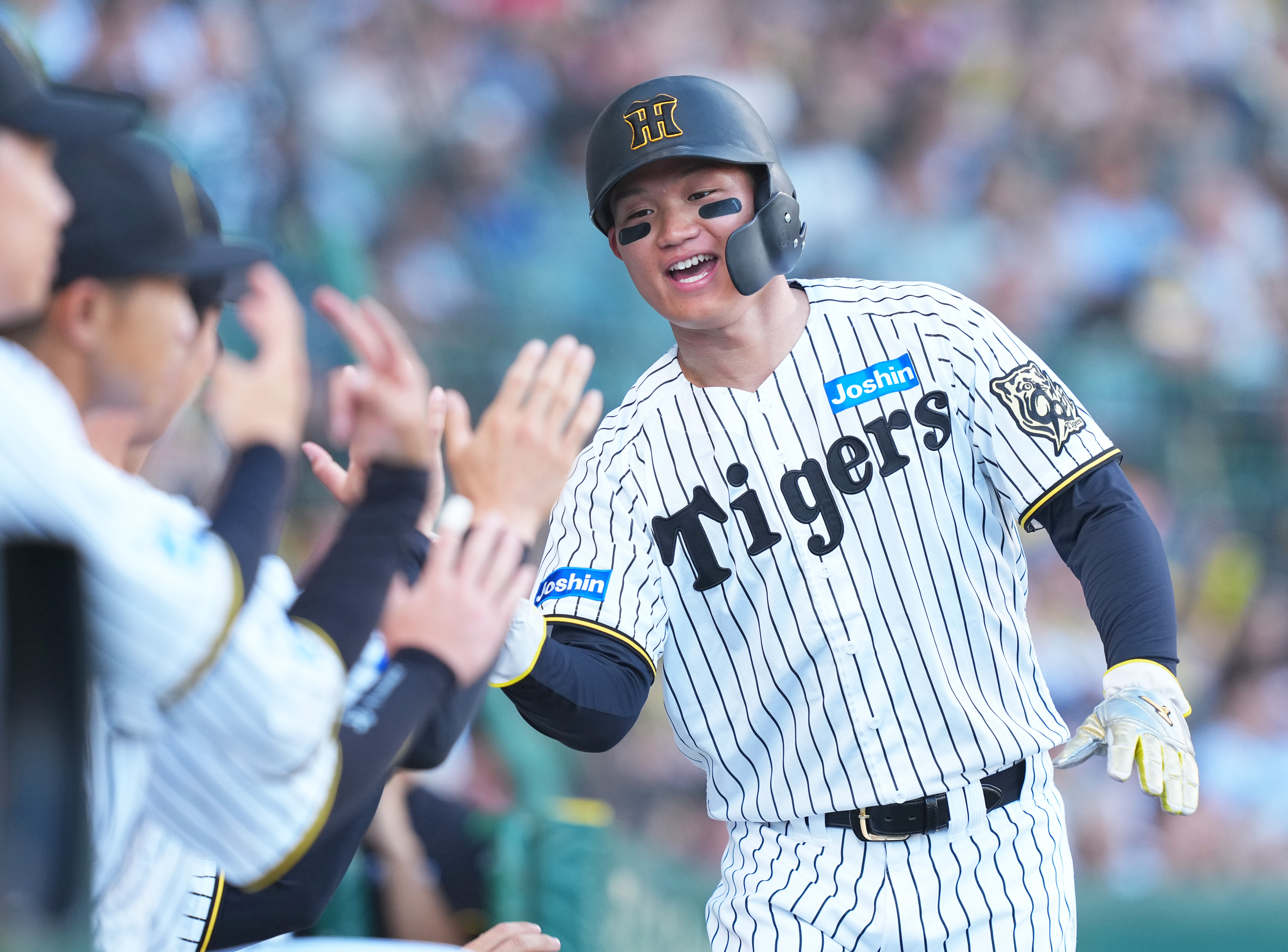 阪神ボブルヘッド　森下選手 阪神・森下、自身2度目の1試合3四球「塁に出たらヒットと一緒」 - サンスポ